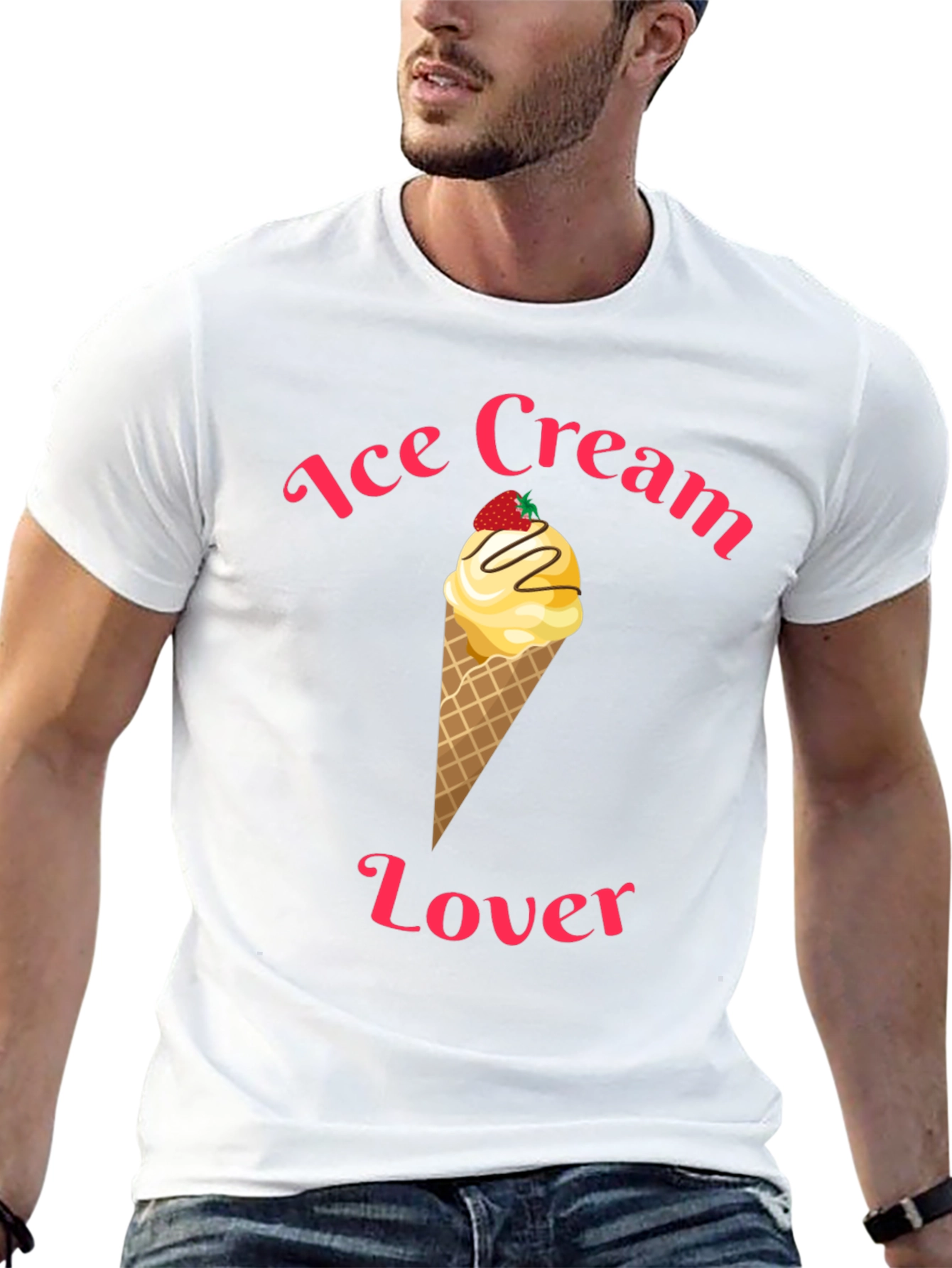 Ice Cream Lover Black T-Shirt