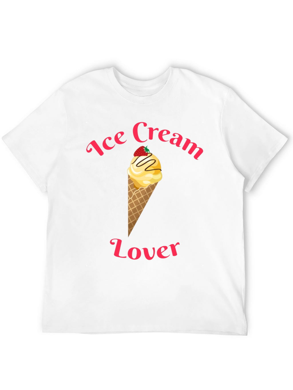 Ice Cream Lover Black T-Shirt