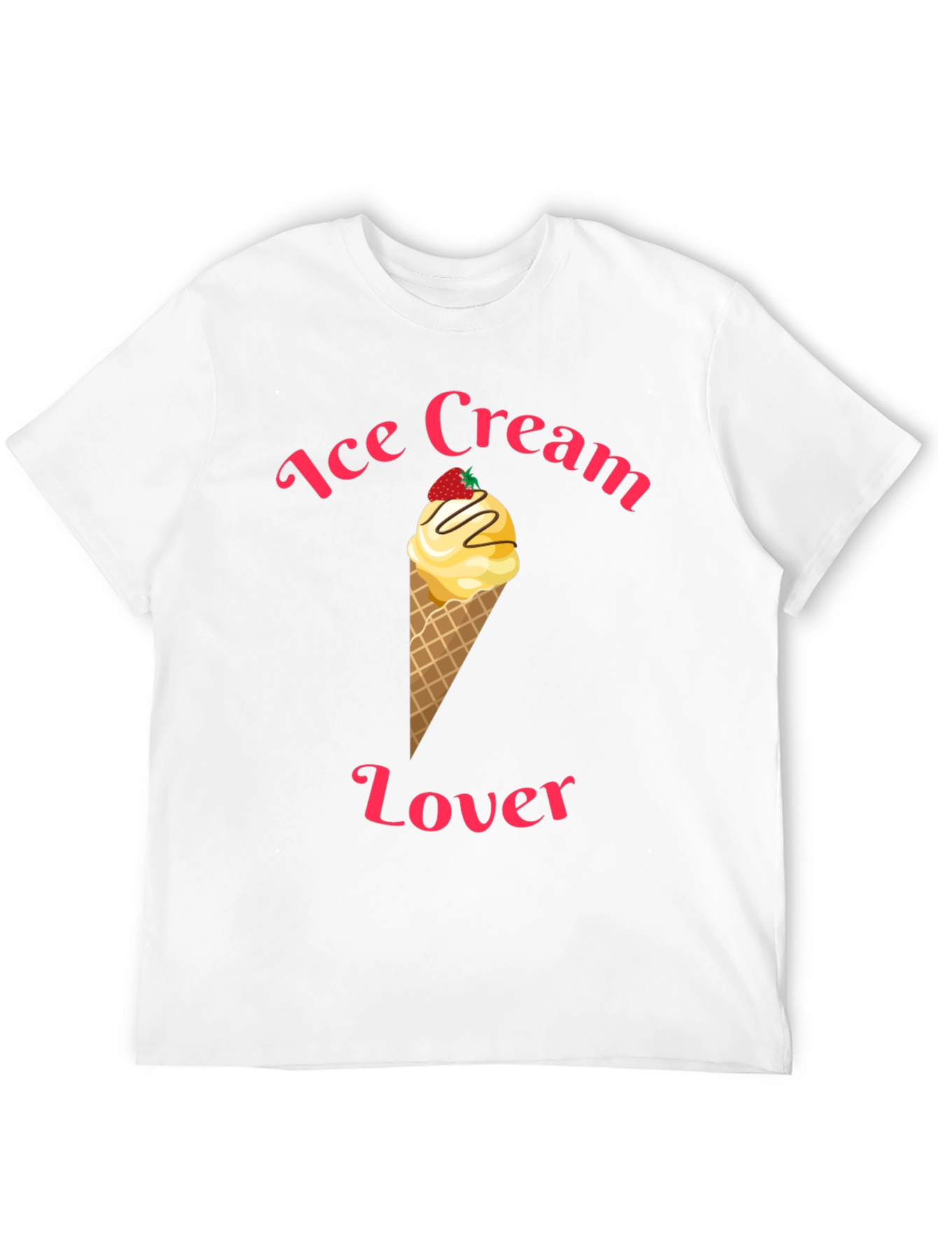 Ice Cream Lover Black T-Shirt