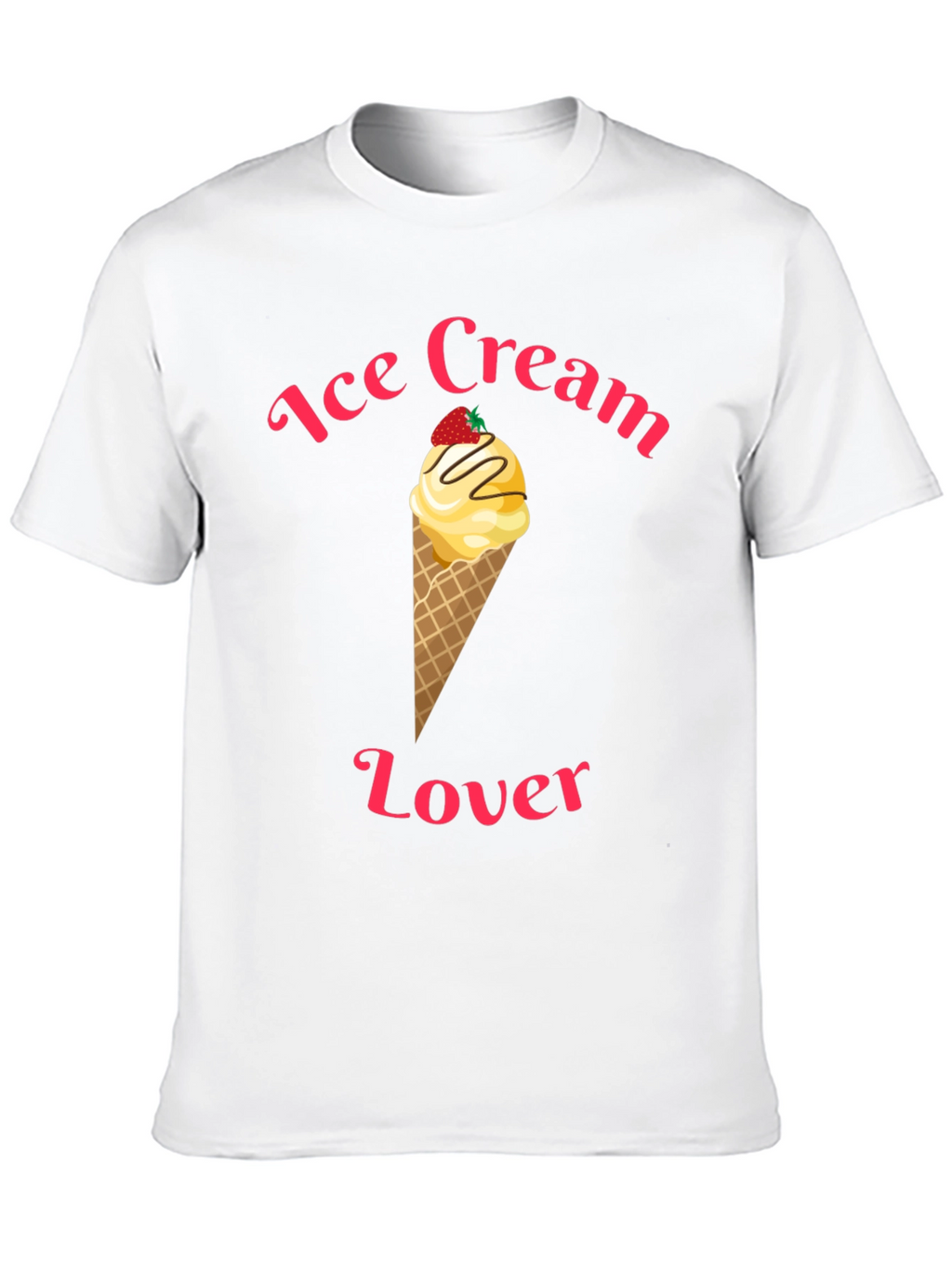 Ice Cream Lover Black T-Shirt