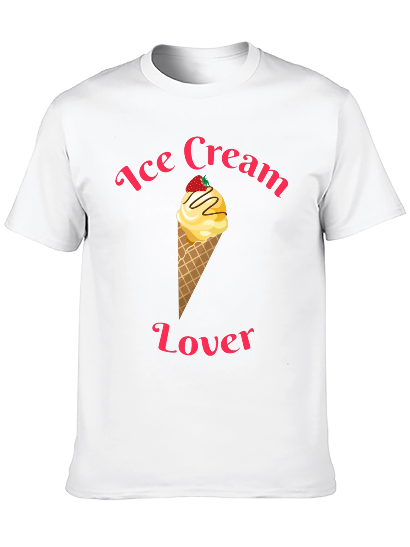 Ice Cream Lover Black T-Shirt