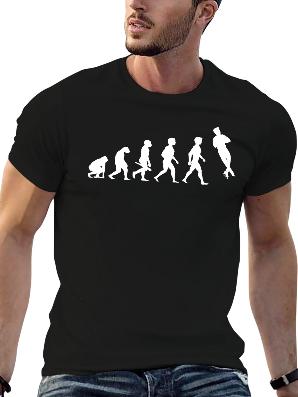 Evolution Rugby T-Shirt - Black Cotton Tee