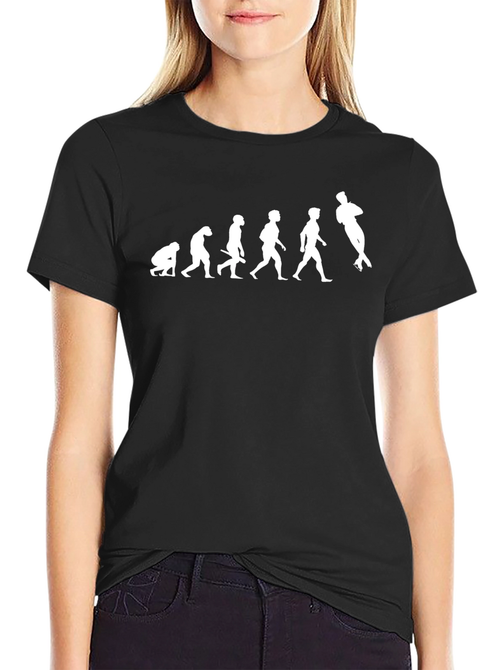 Evolution Rugby T-Shirt - Black Cotton Tee