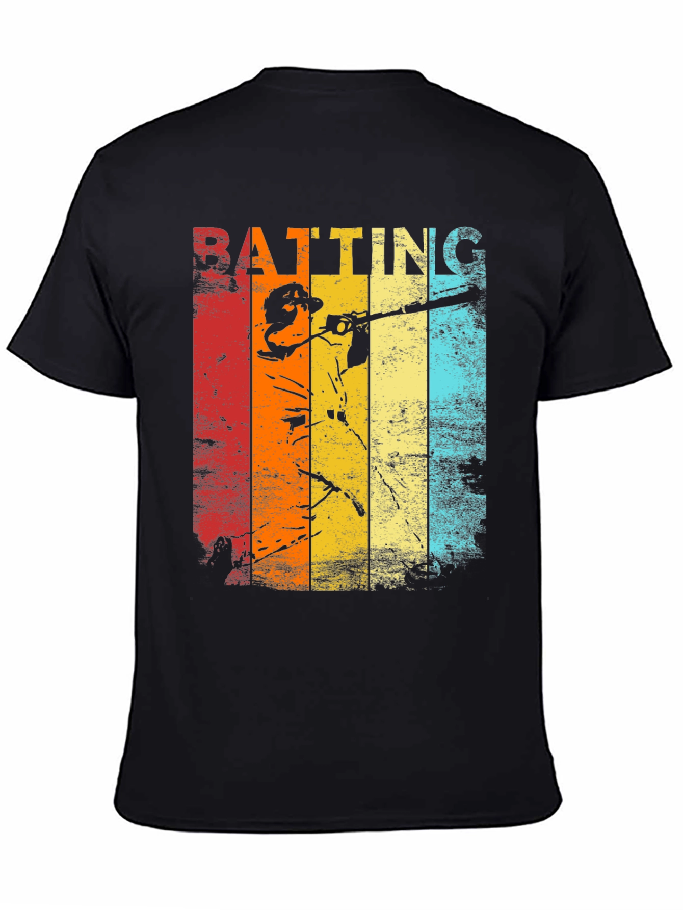 Retro Baseball Batting T-Shirt