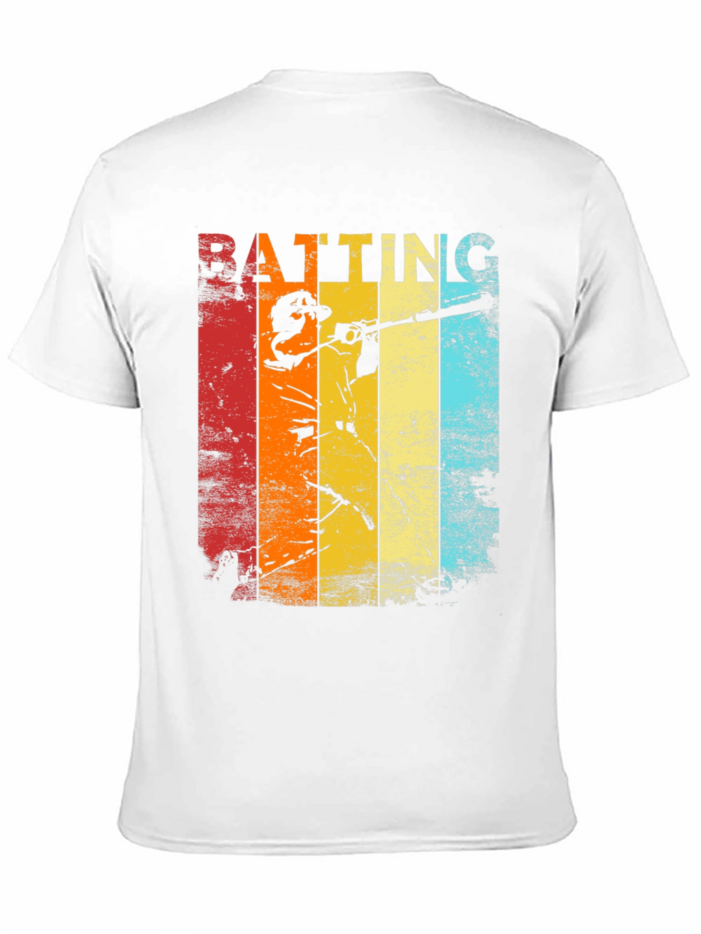 Retro Baseball Batting T-Shirt