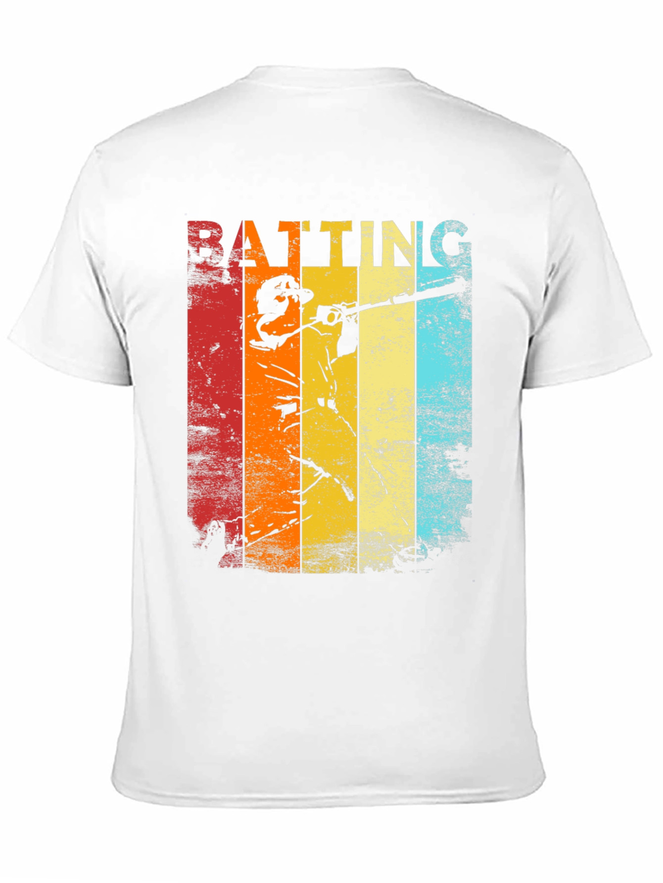 Retro Baseball Batting T-Shirt