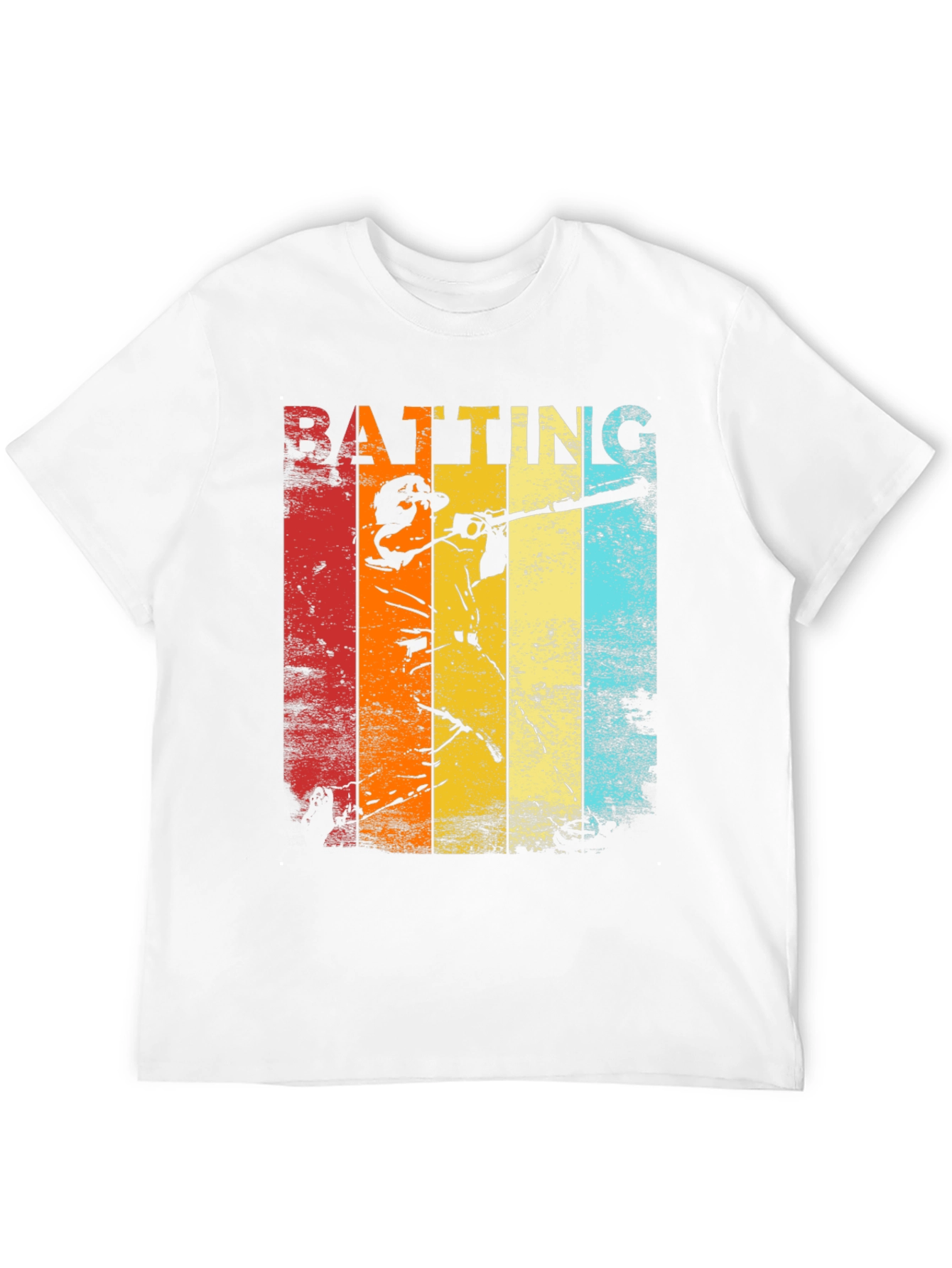 Retro Baseball Batting T-Shirt