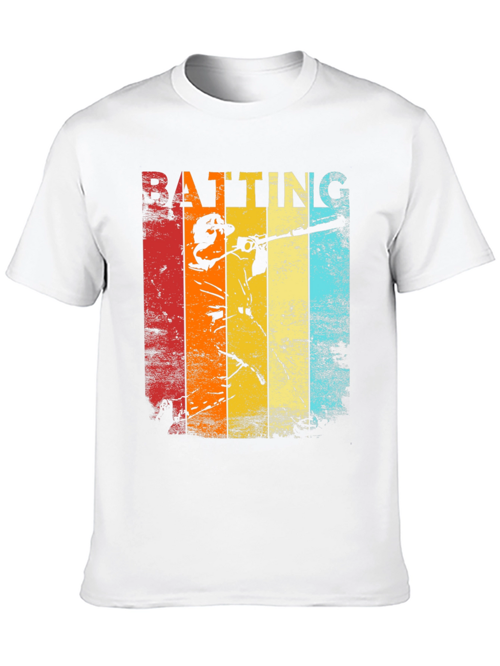Retro Baseball Batting T-Shirt