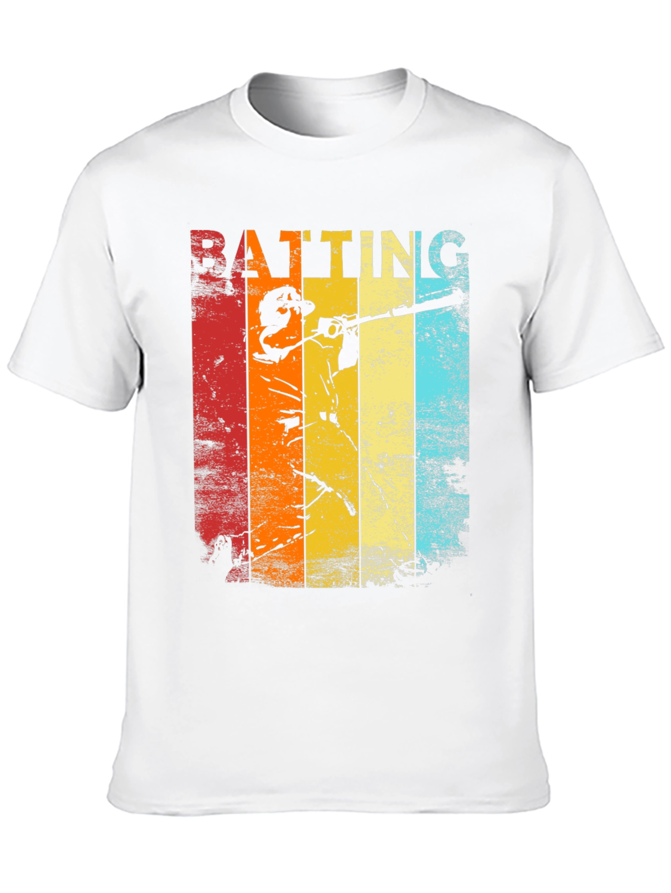 Retro Baseball Batting T-Shirt