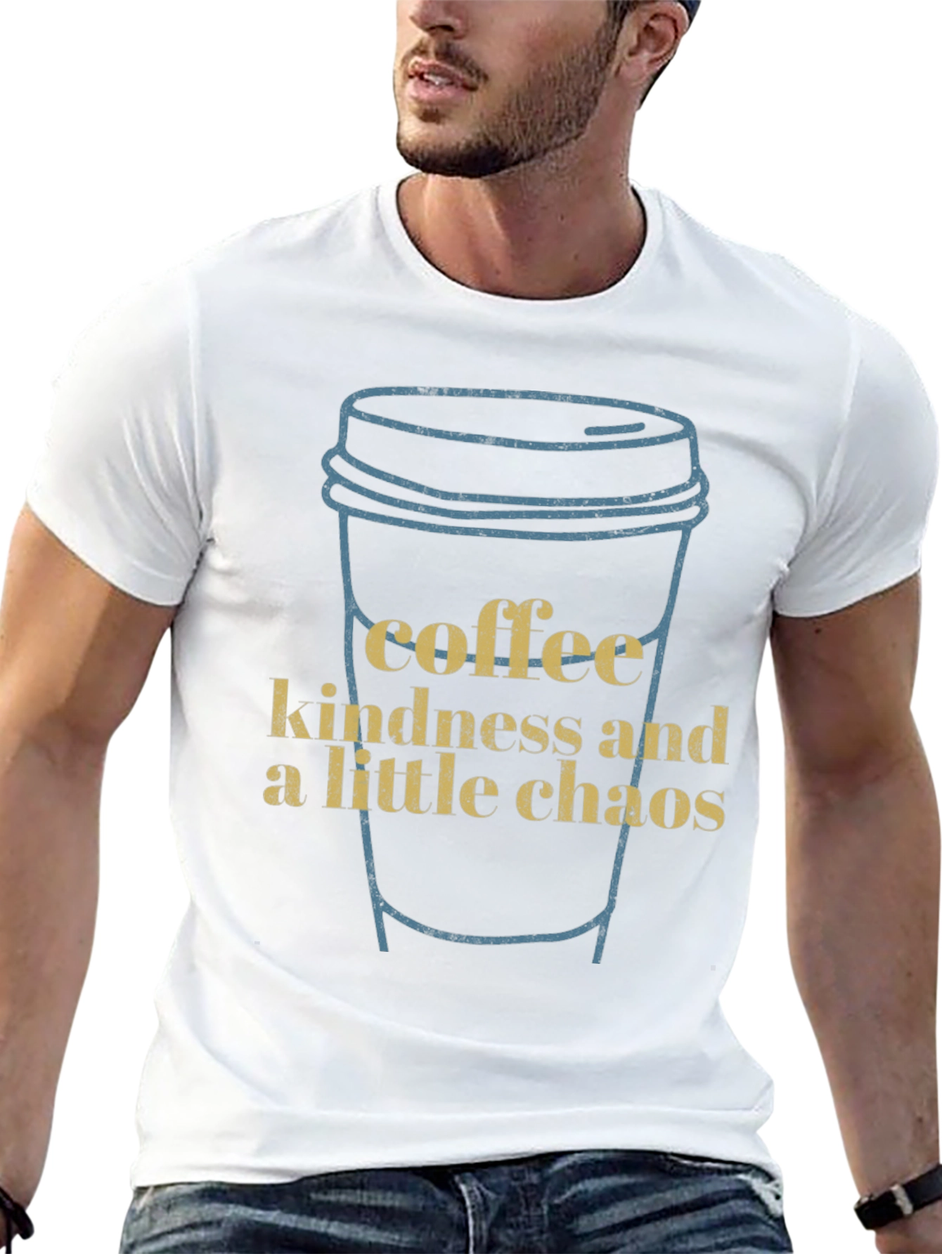 Coffee Kindness Chaos Graphic Tee