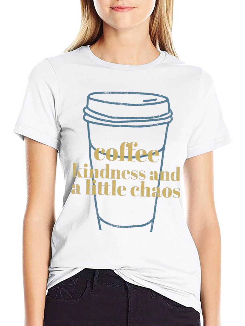 Coffee Kindness Chaos Graphic Tee