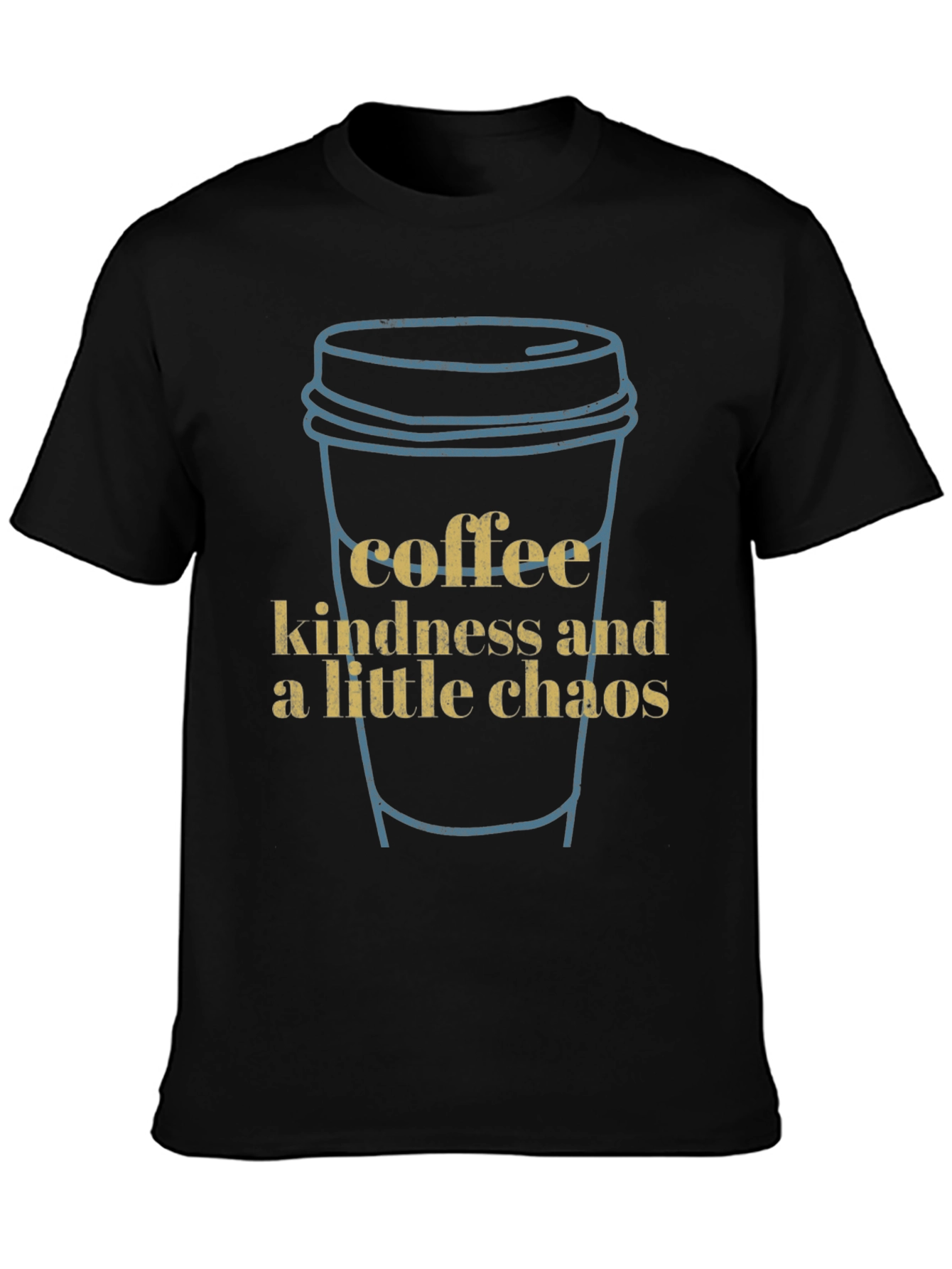 Coffee Kindness Chaos Graphic Tee
