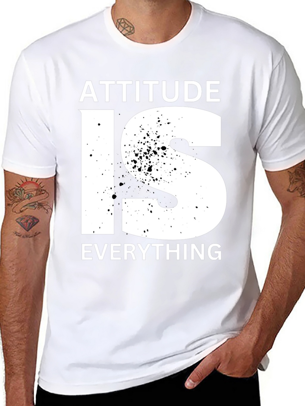 Attitude is Everything Graphic Tee - Black