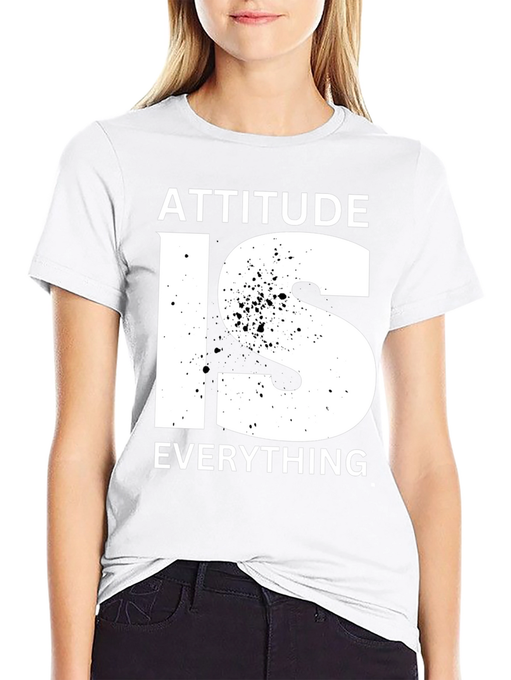 Attitude is Everything Graphic Tee - Black