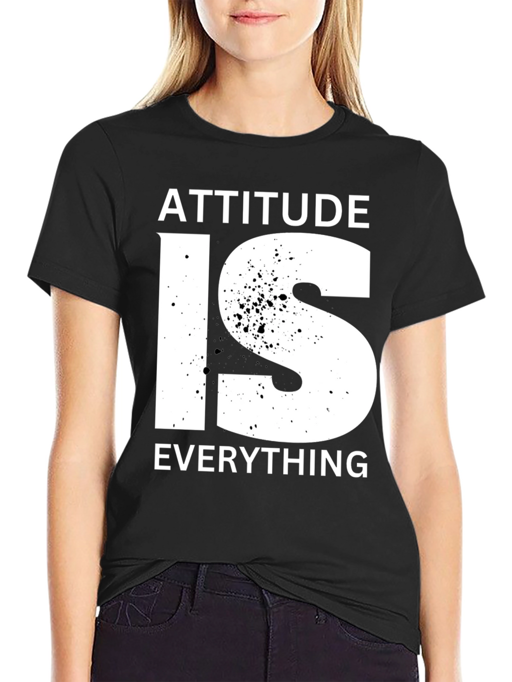 Attitude is Everything Graphic Tee - Black