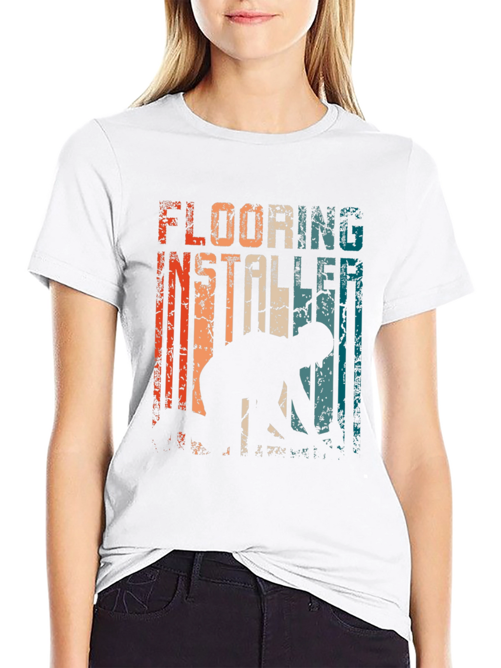 Flooring Installer Retro Graphic Tee