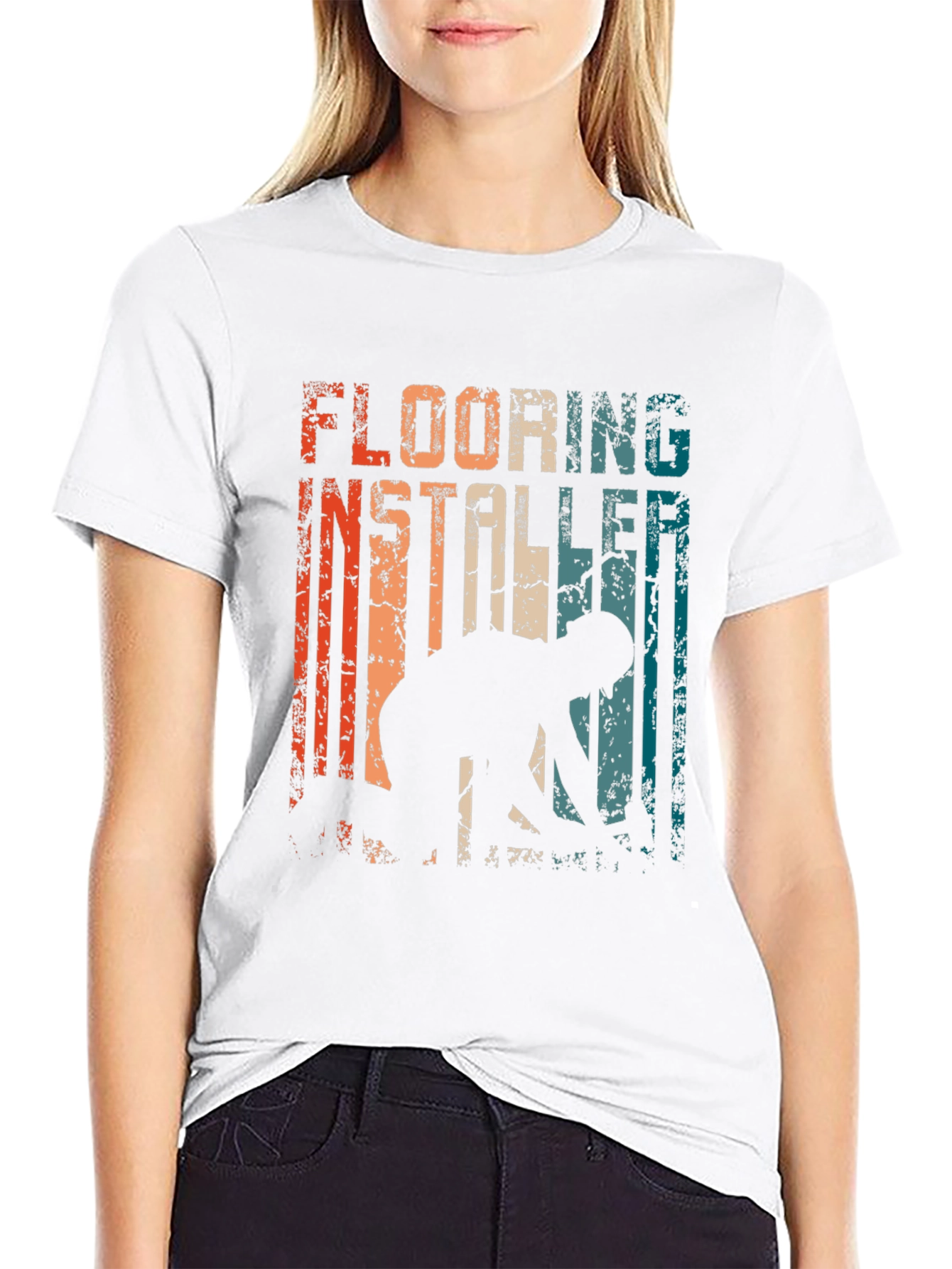 Flooring Installer Retro Graphic Tee