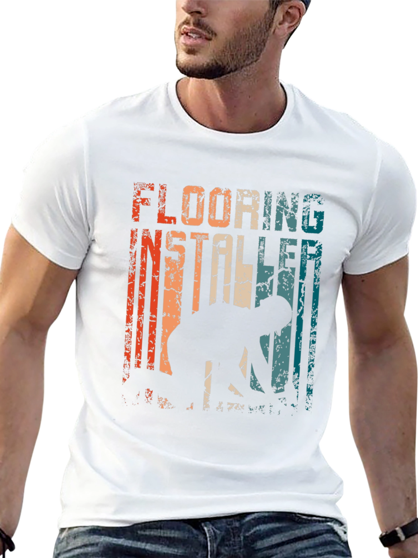 Flooring Installer Retro Graphic Tee