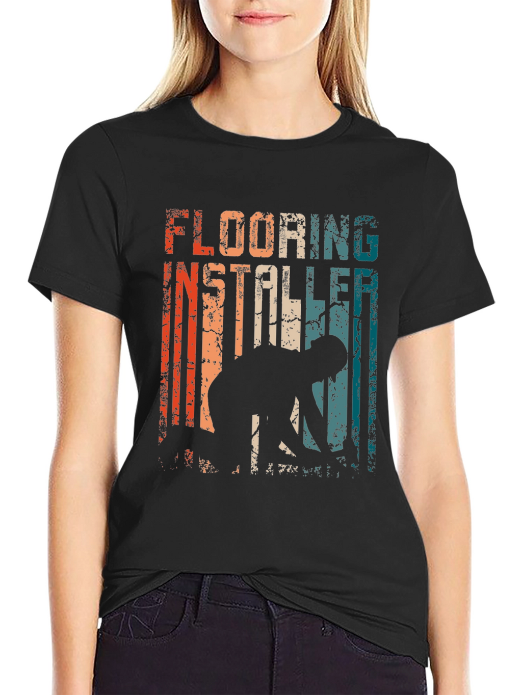 Flooring Installer Retro Graphic Tee