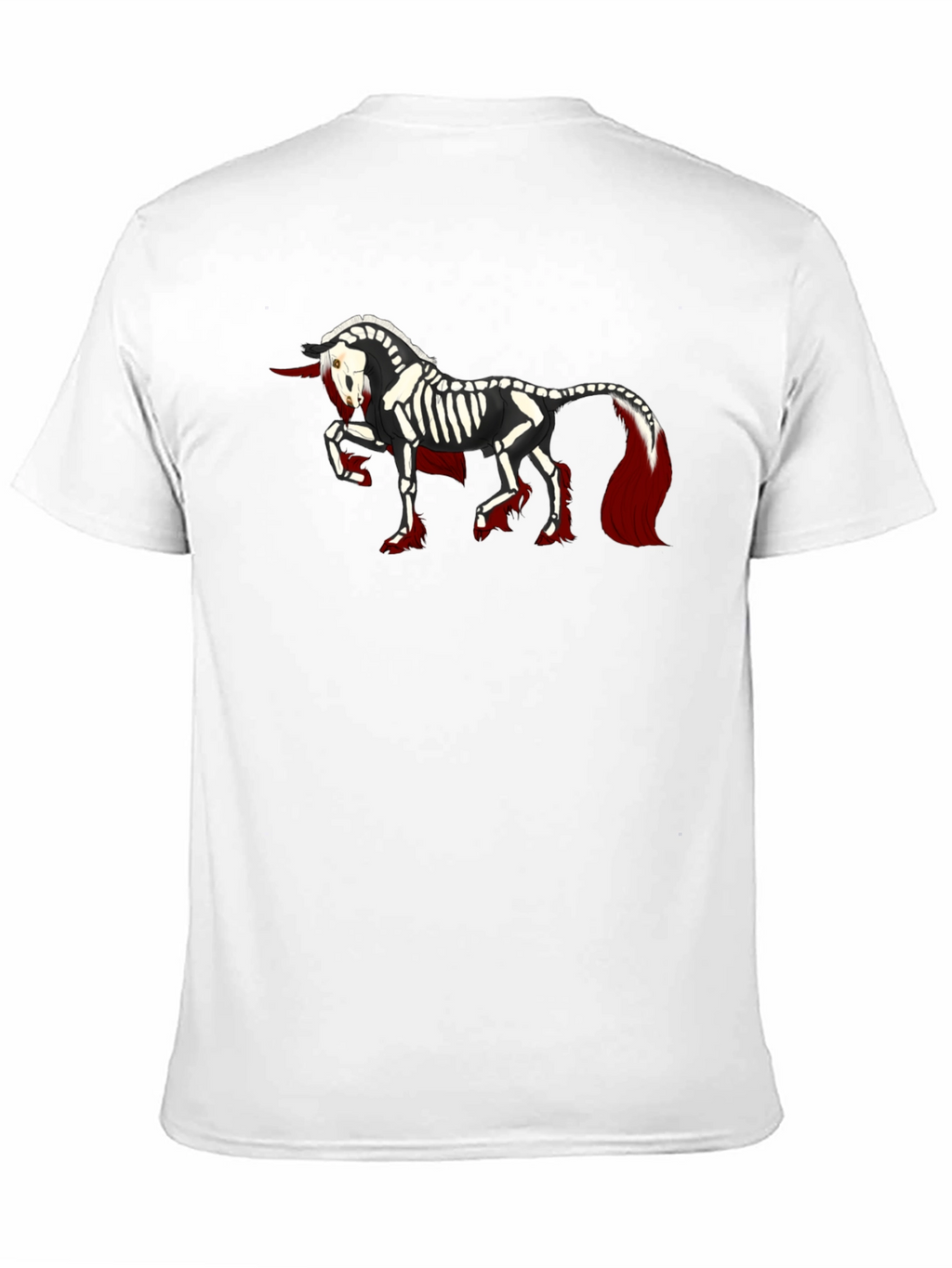 Skeleton Unicorn Black T-Shirt