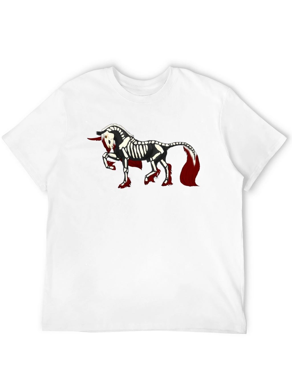 Skeleton Unicorn Black T-Shirt