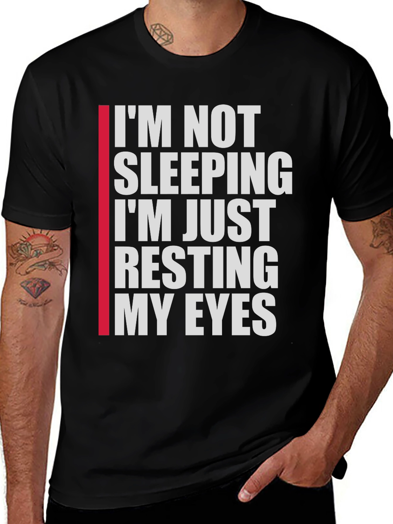 Funny Resting My Eyes Graphic T-Shirt