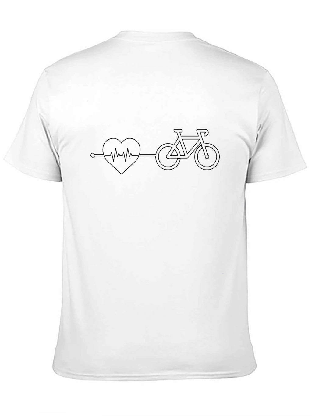 Cycling Heartbeat T-Shirt - Black
