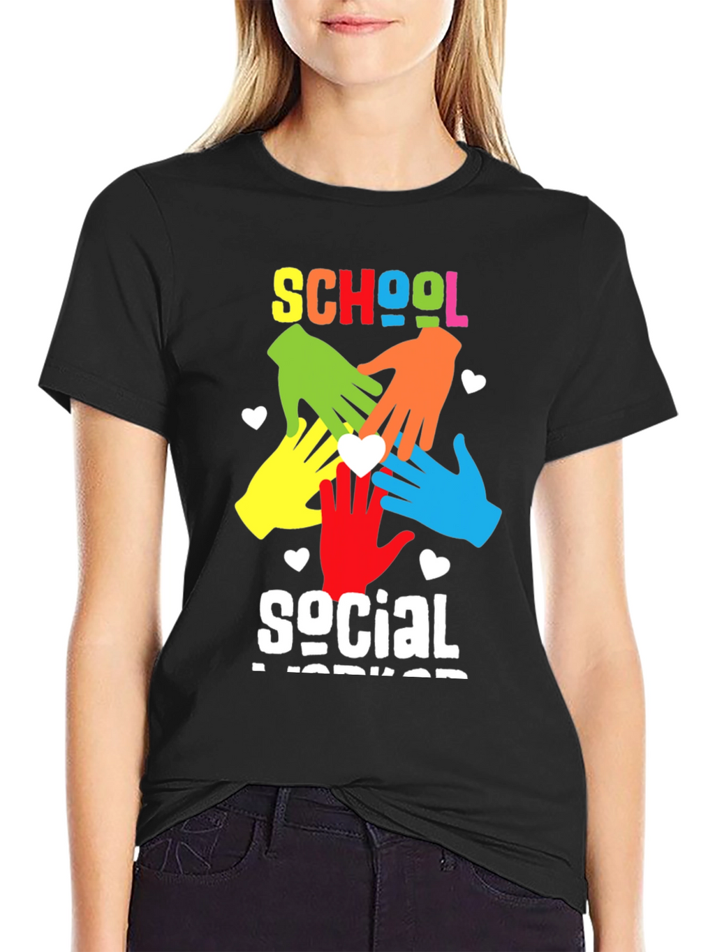 School Social Worker Graphic T-Shirt