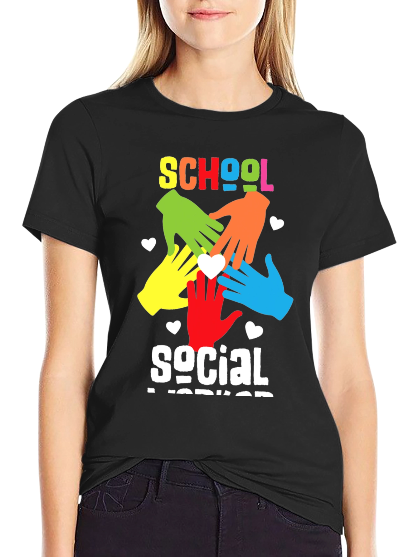 School Social Worker Graphic T-Shirt
