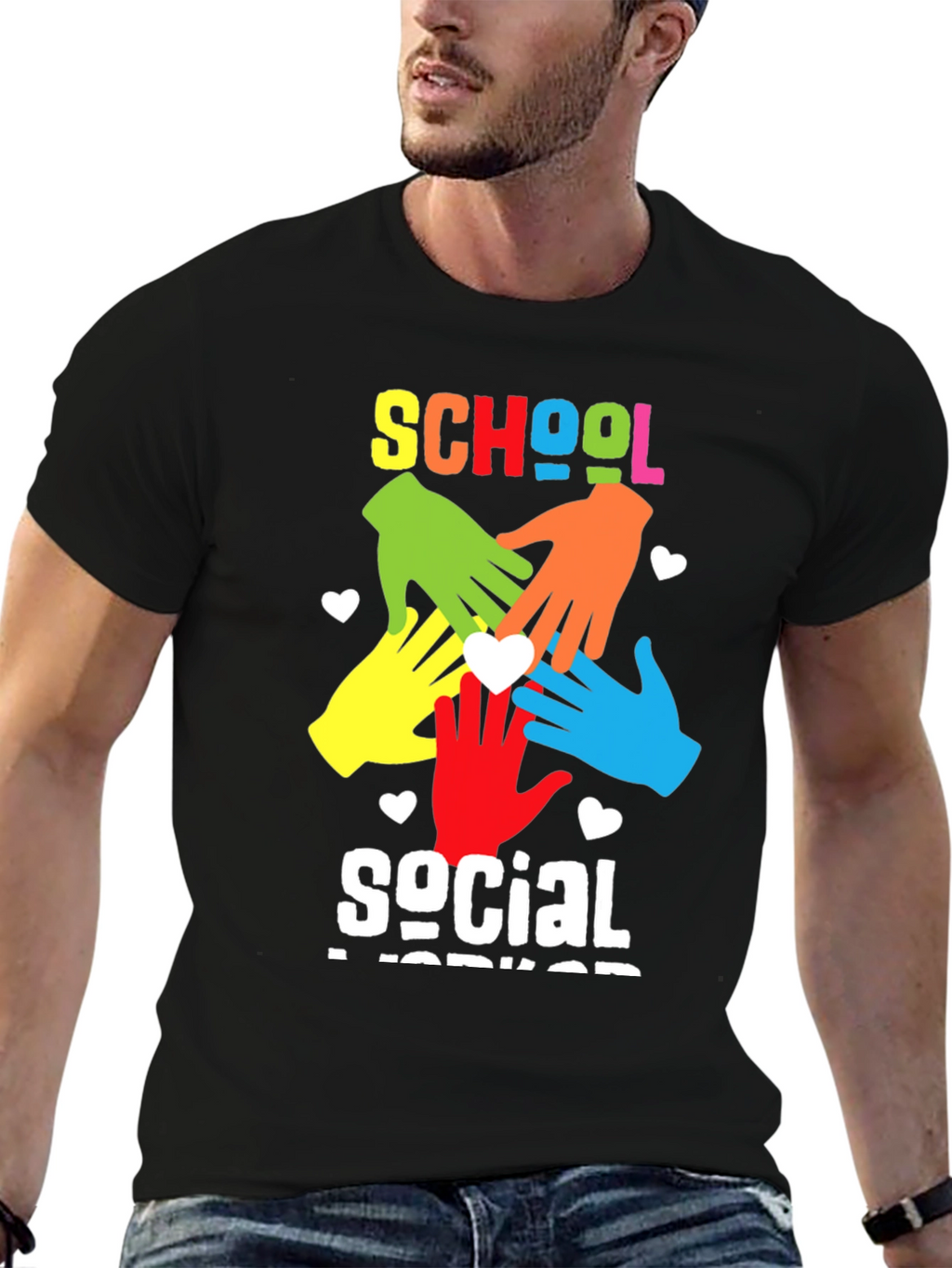 School Social Worker Graphic T-Shirt