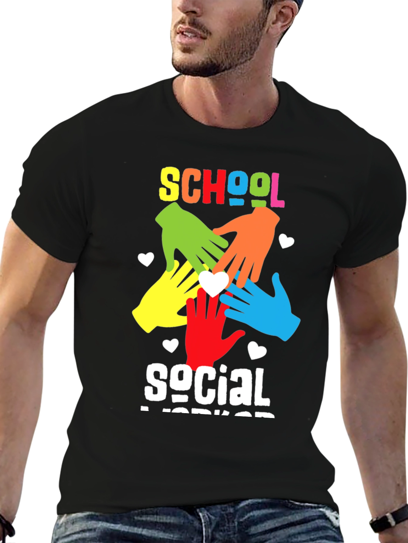 School Social Worker Graphic T-Shirt
