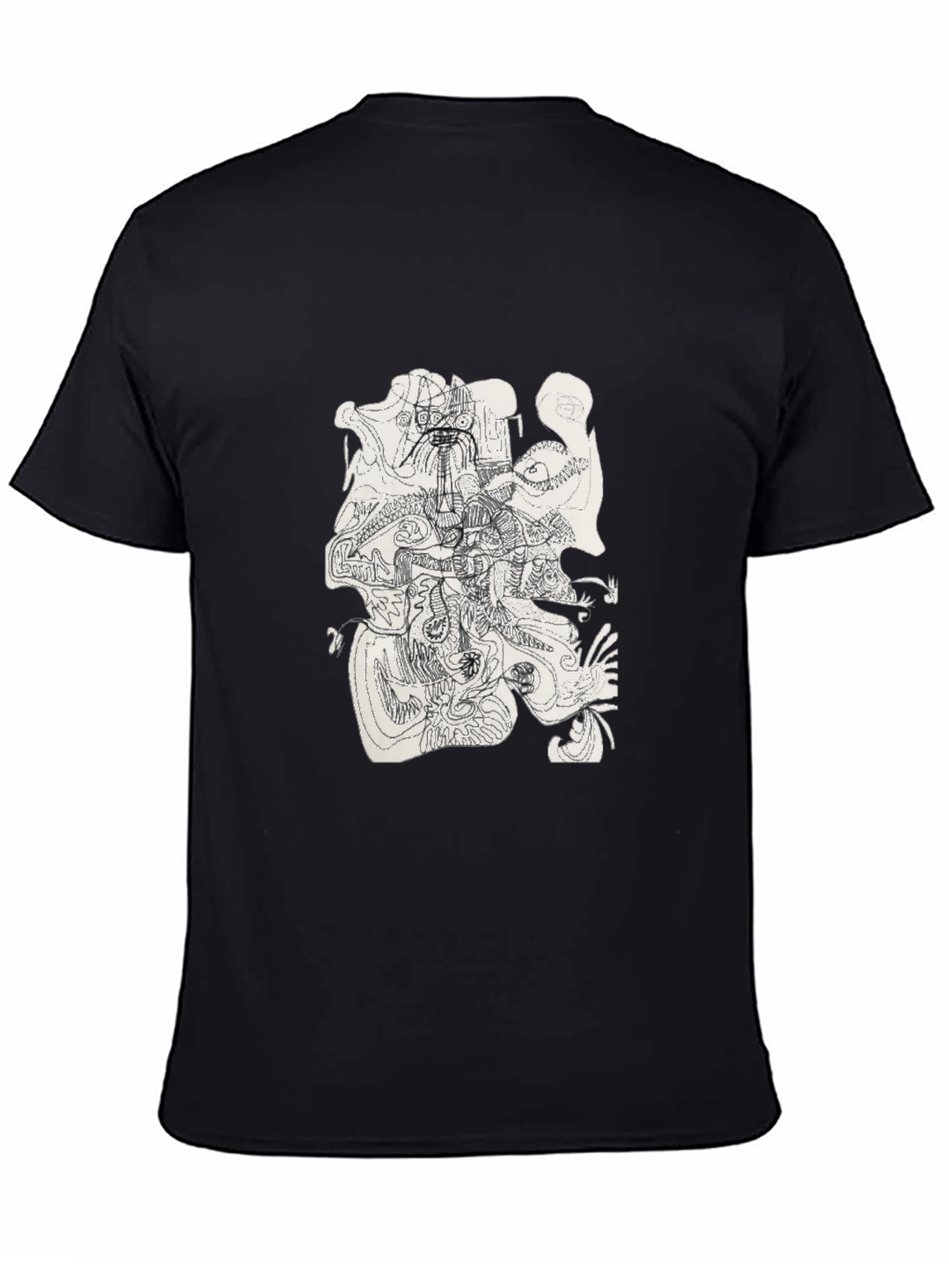 Abstract Art Black T-Shirt
