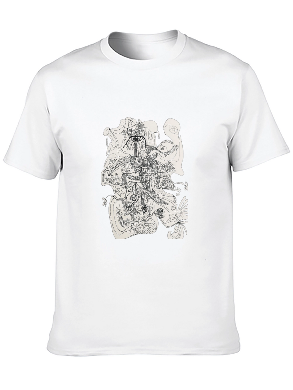Abstract Art Black T-Shirt