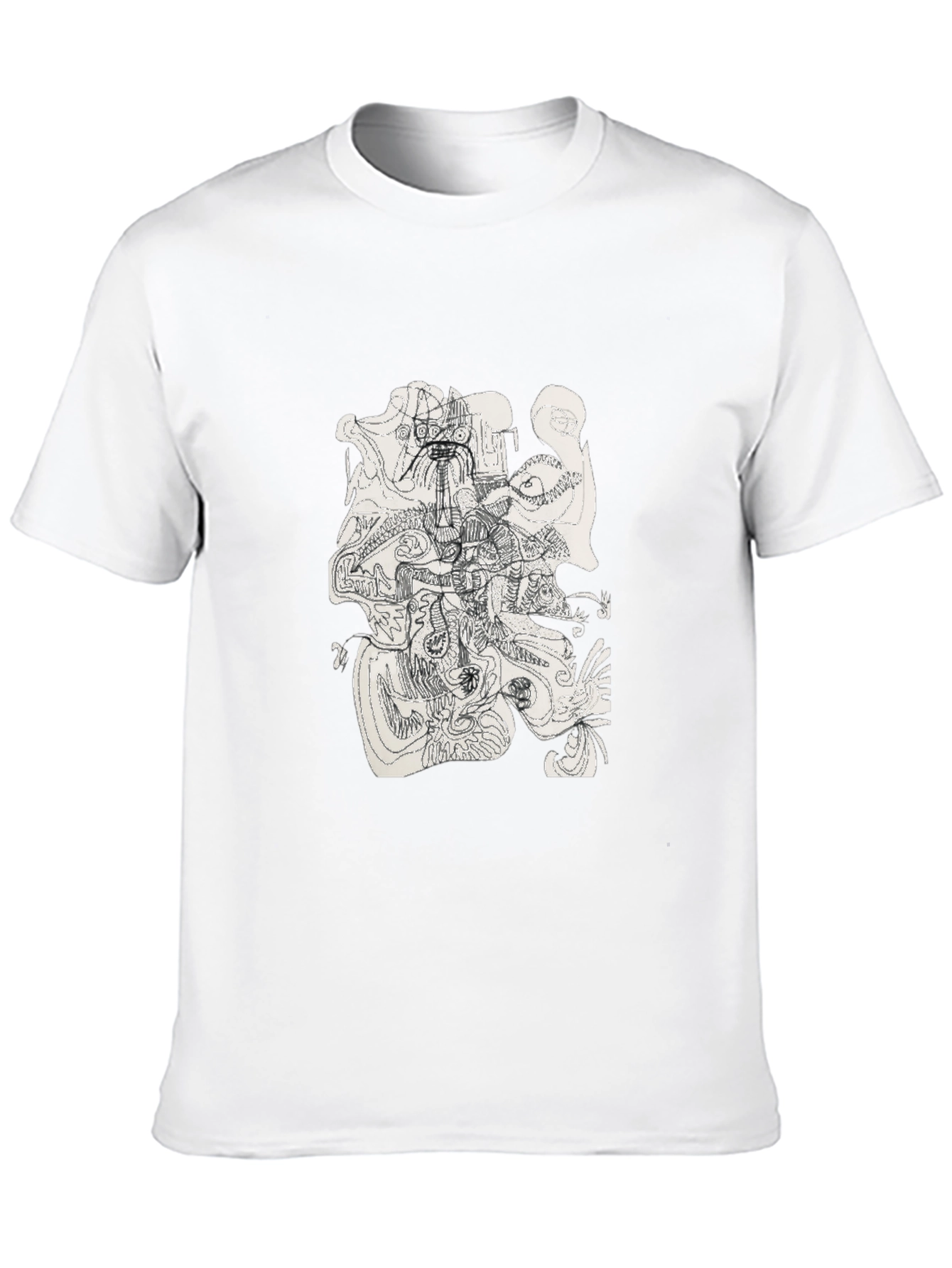 Abstract Art Black T-Shirt