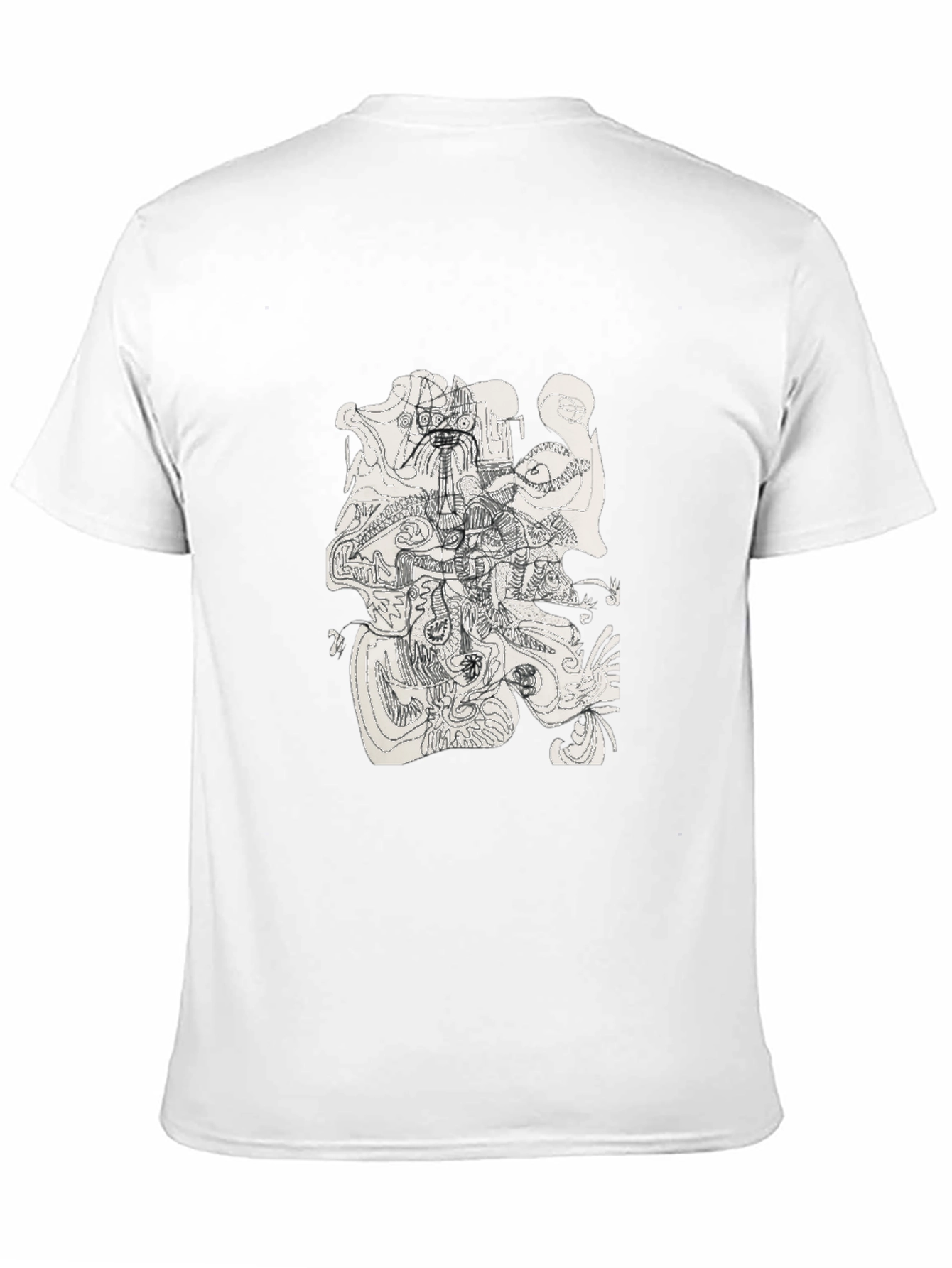 Abstract Art Black T-Shirt