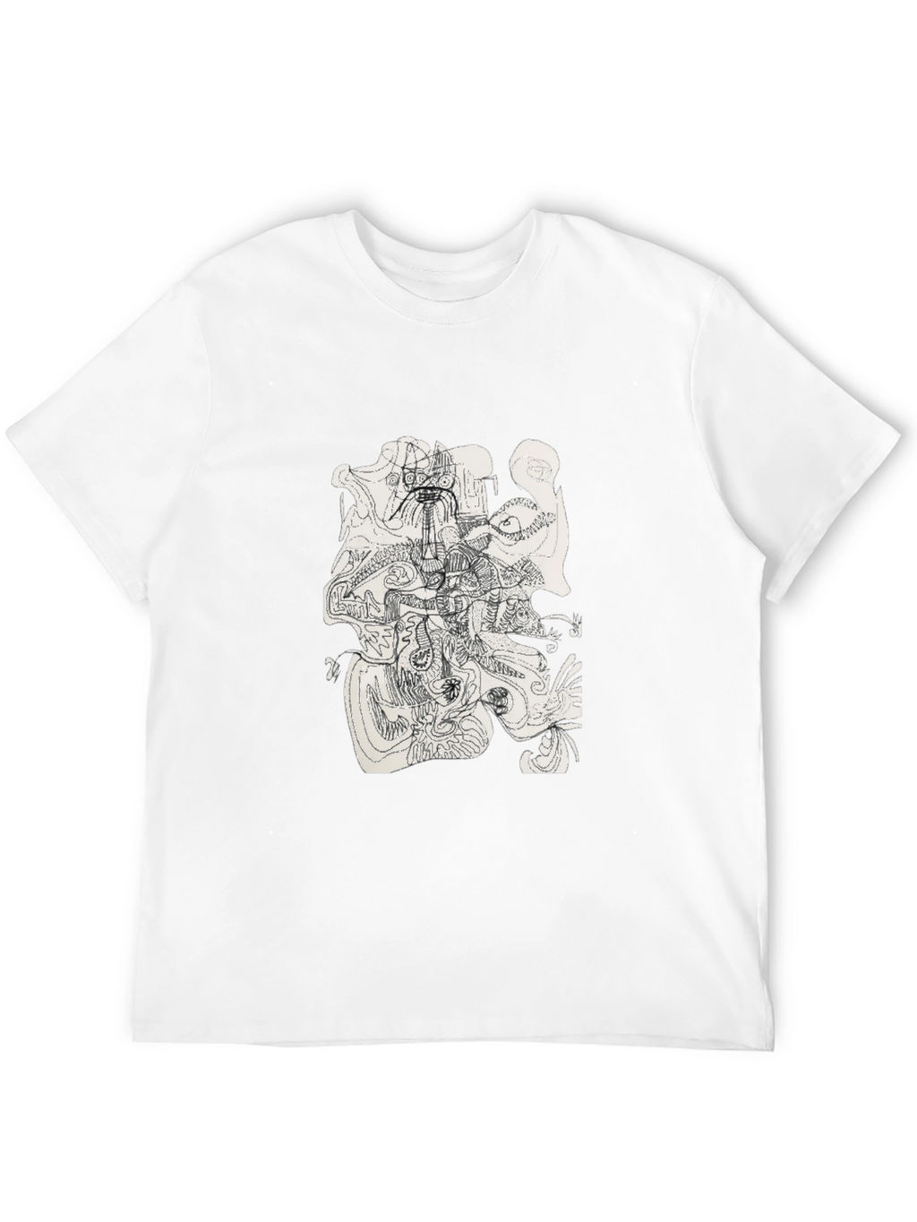 Abstract Art Black T-Shirt