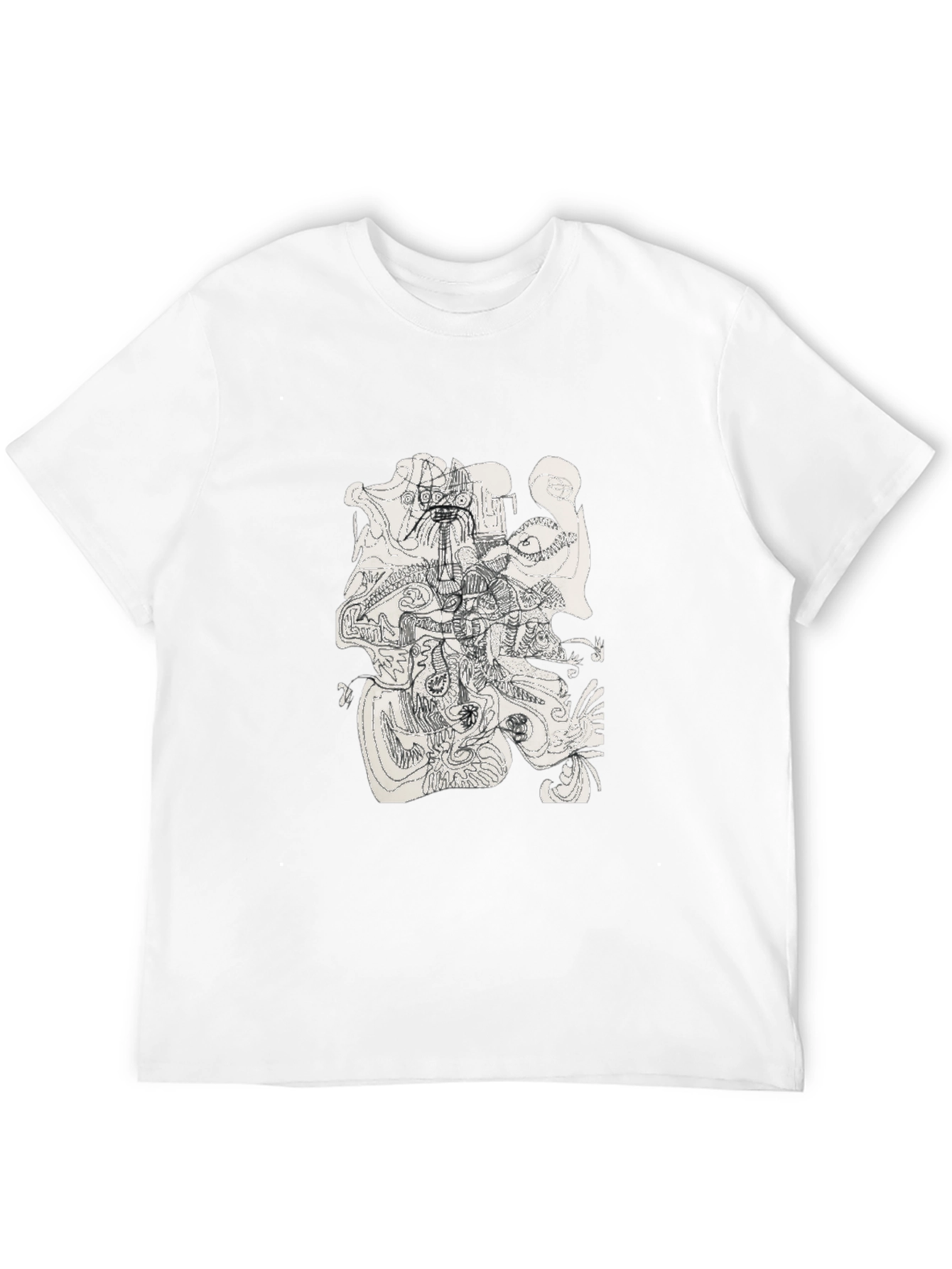 Abstract Art Black T-Shirt