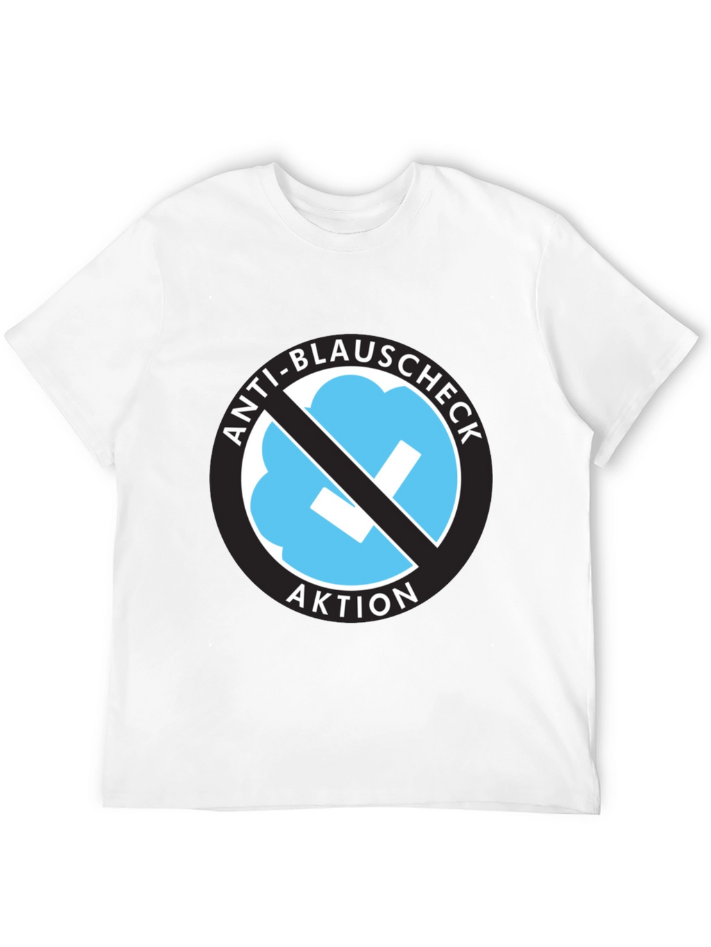 Anti-Blauschcheck Aktion Black T-Shirt