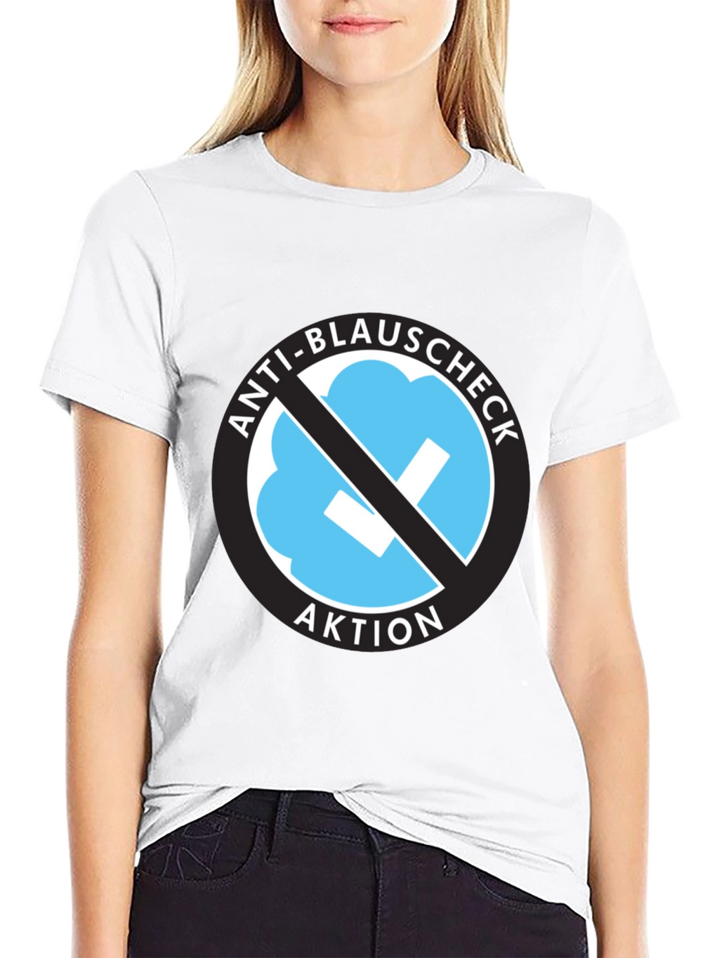 Anti-Blauschcheck Aktion Black T-Shirt
