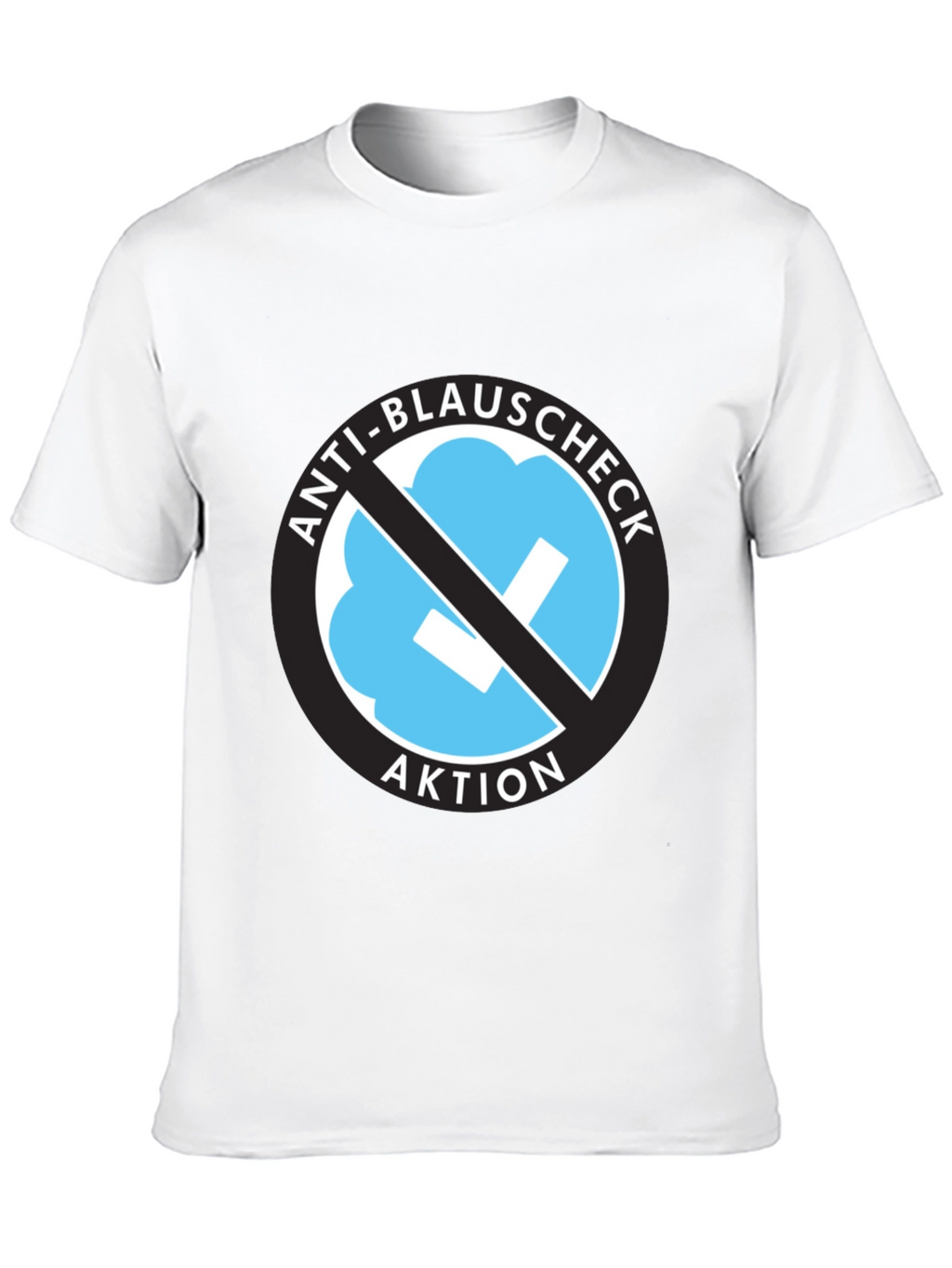 Anti-Blauschcheck Aktion Black T-Shirt