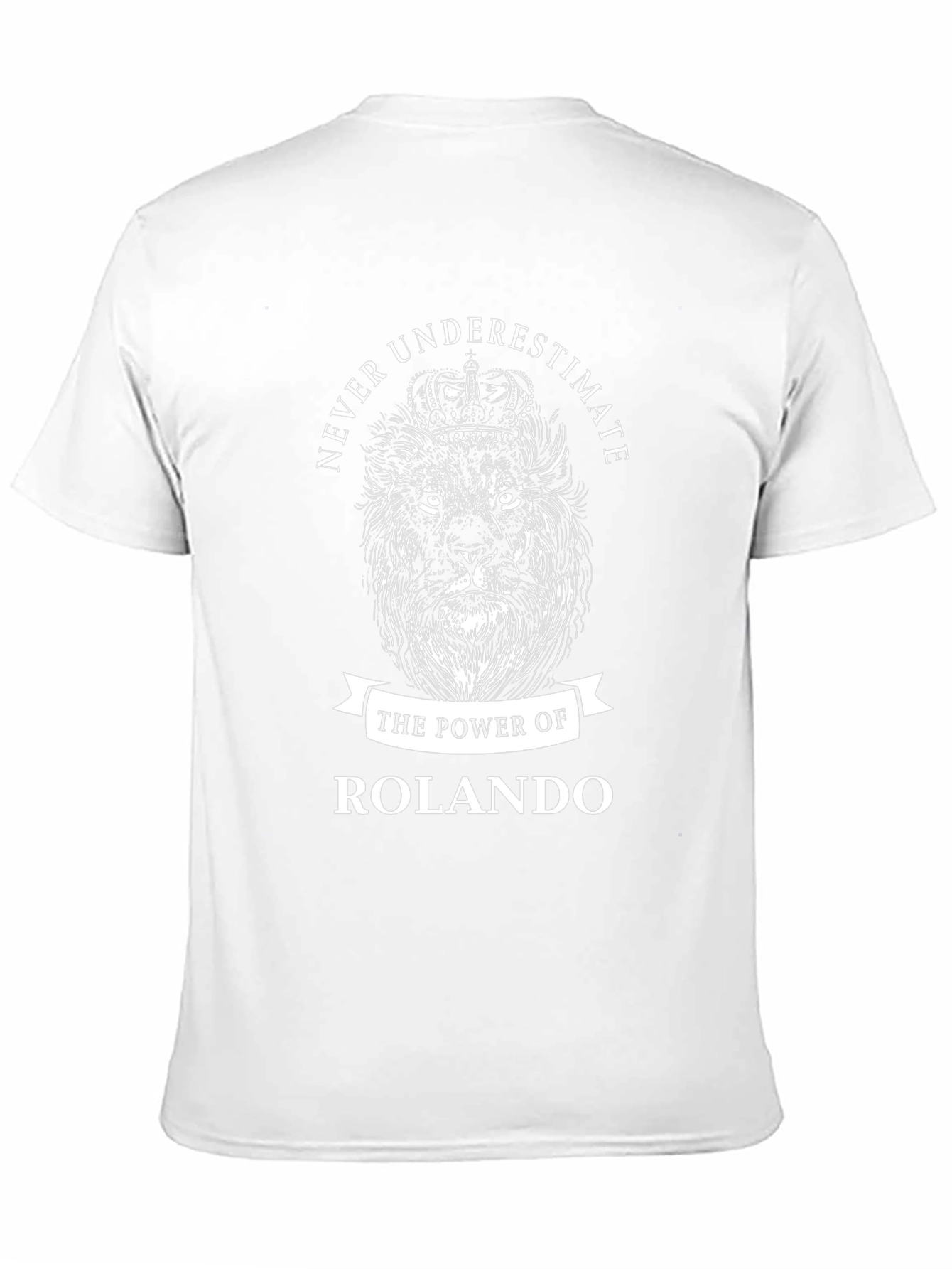 Rolando Lion King Crown Black T-Shirt