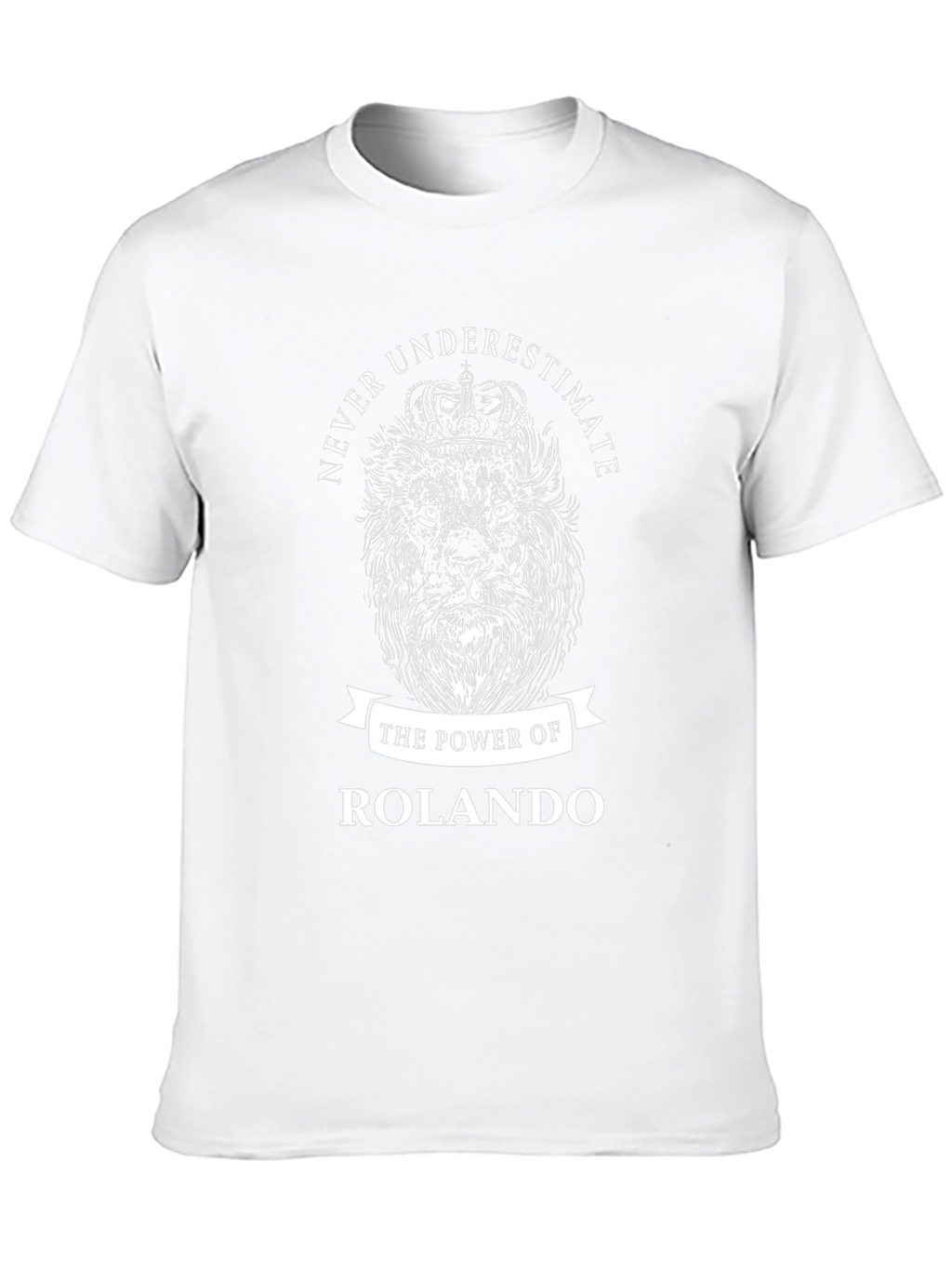 Rolando Lion King Crown Black T-Shirt