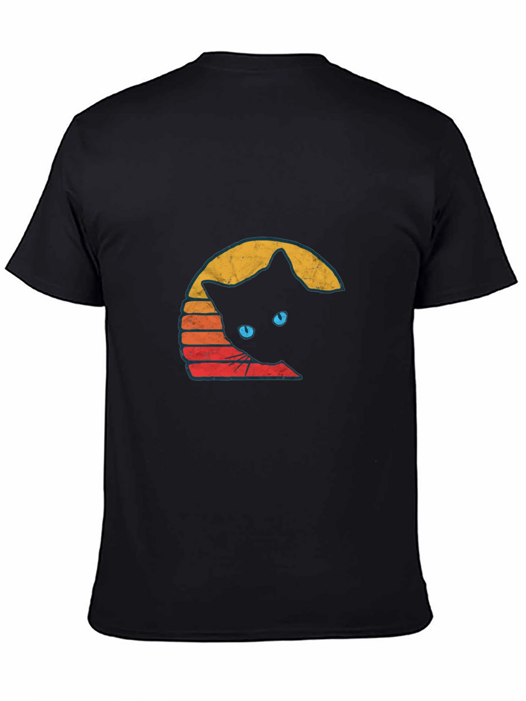 Retro Cat Graphic T-Shirt
