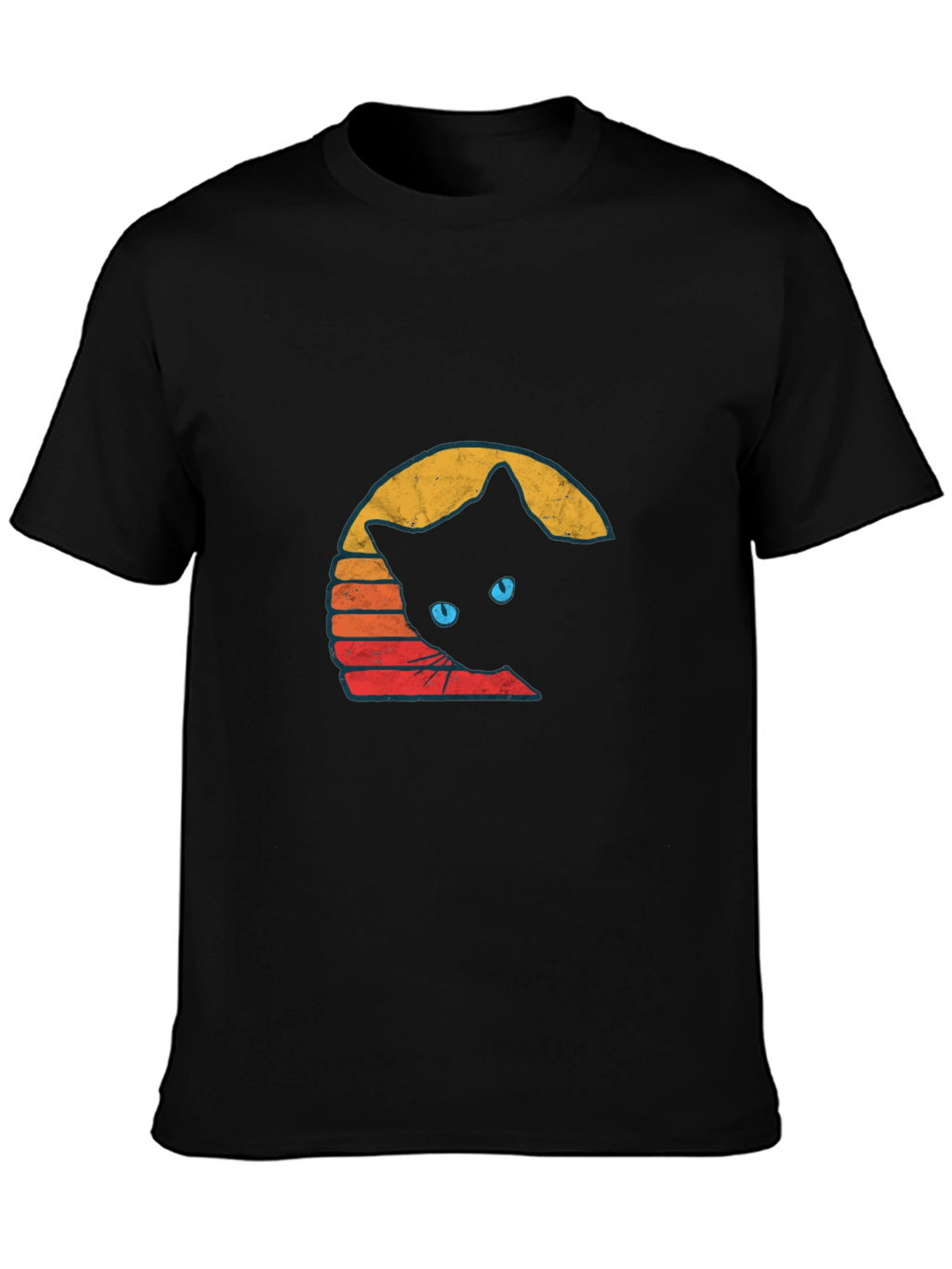 Retro Cat Graphic T-Shirt