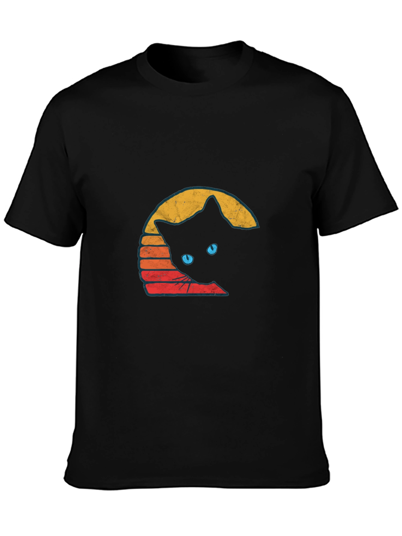 Retro Cat Graphic T-Shirt