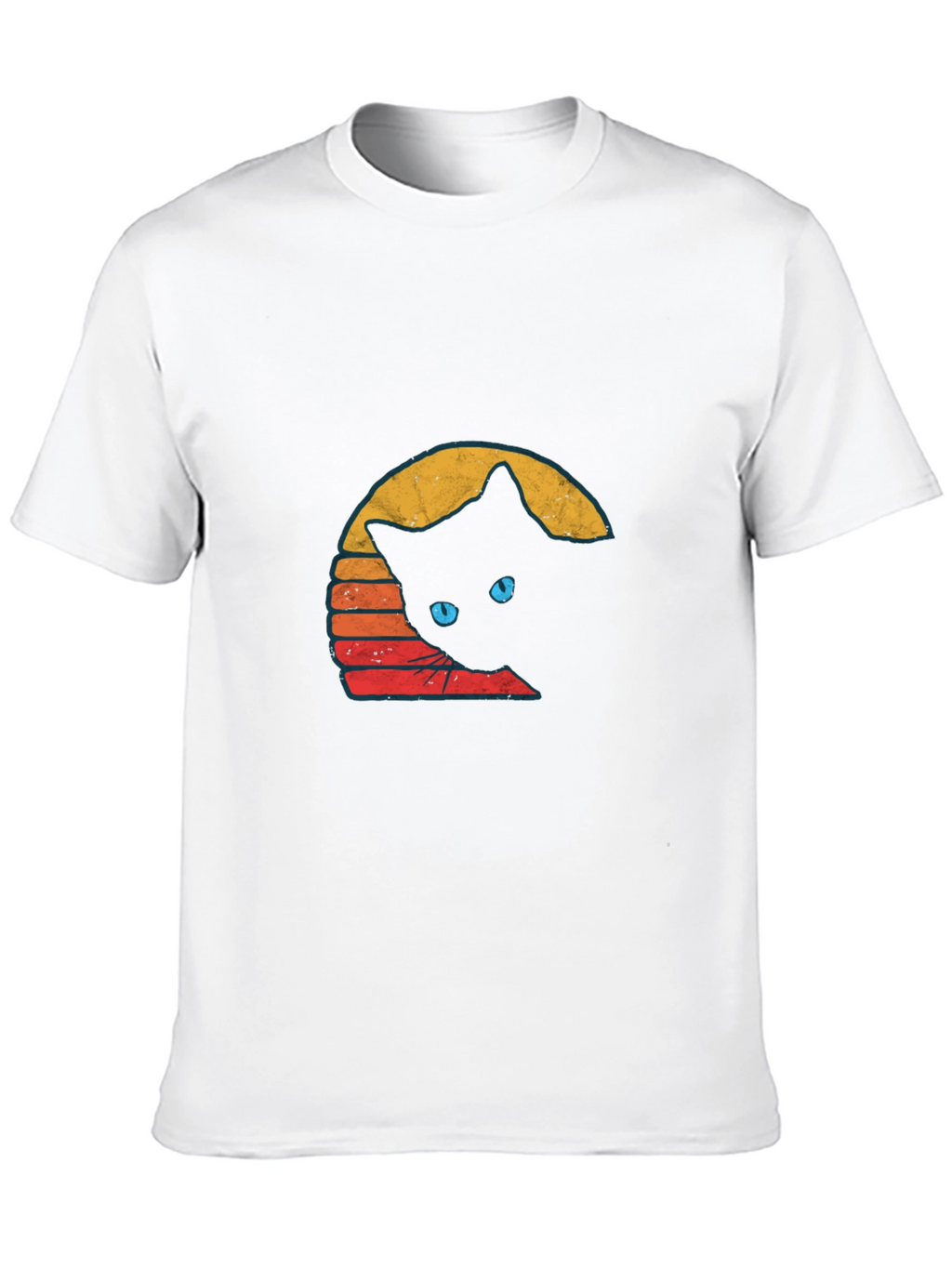 Retro Cat Graphic T-Shirt