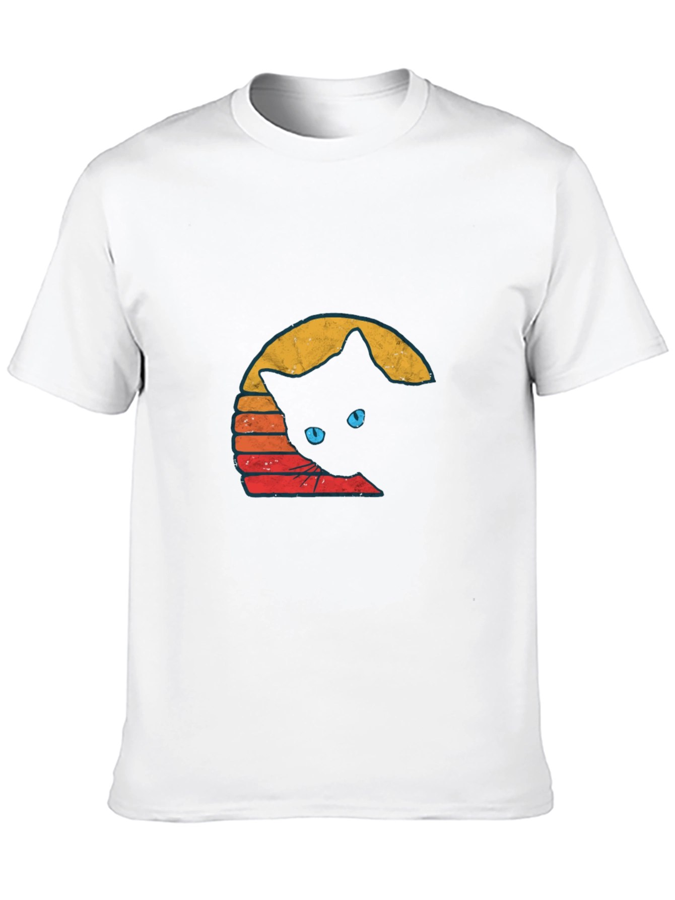 Retro Cat Graphic T-Shirt