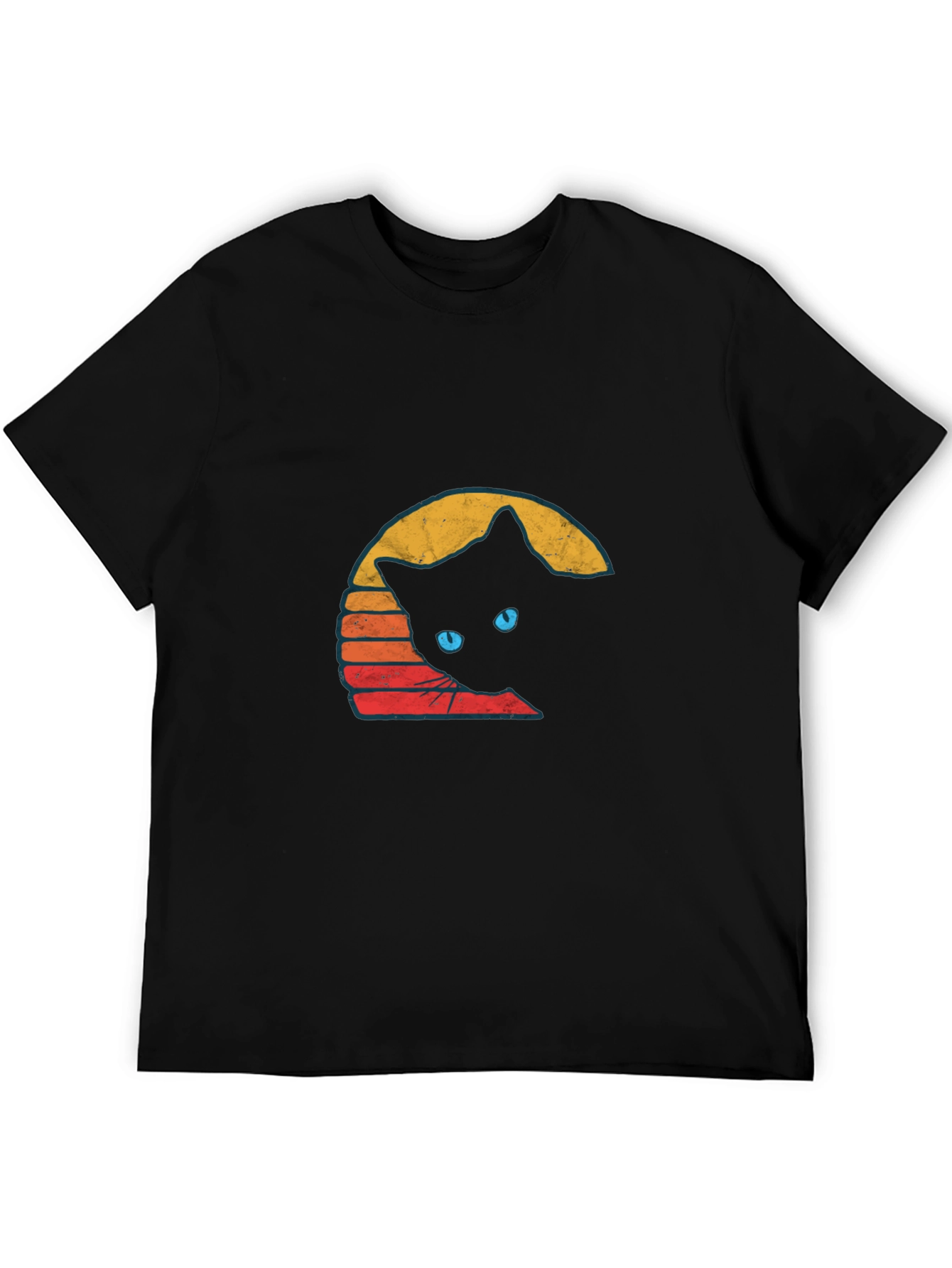 Retro Cat Graphic T-Shirt