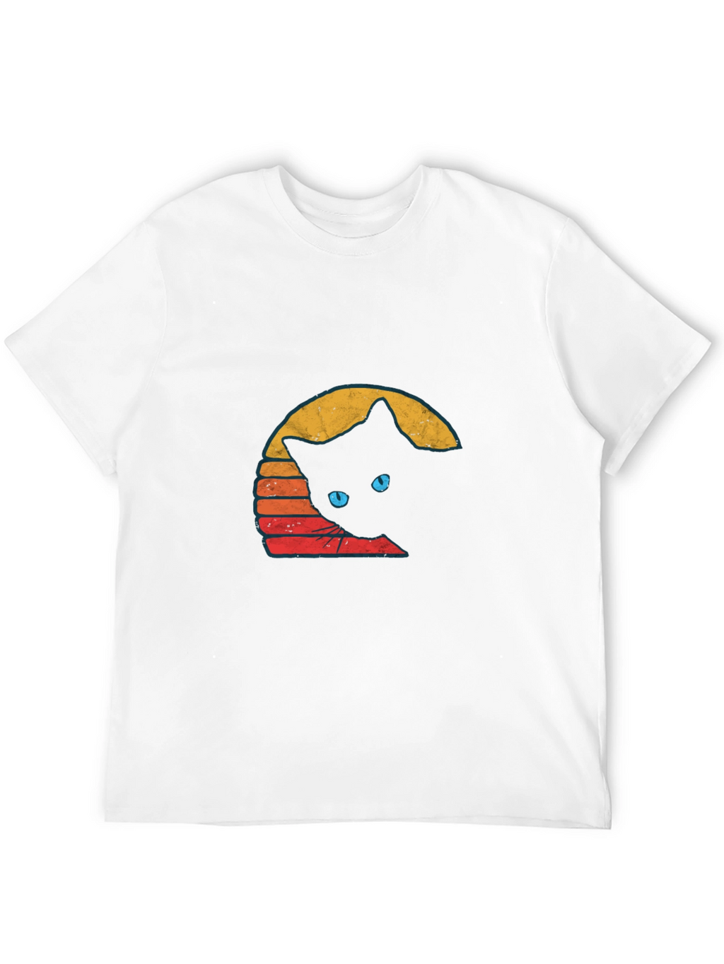Retro Cat Graphic T-Shirt