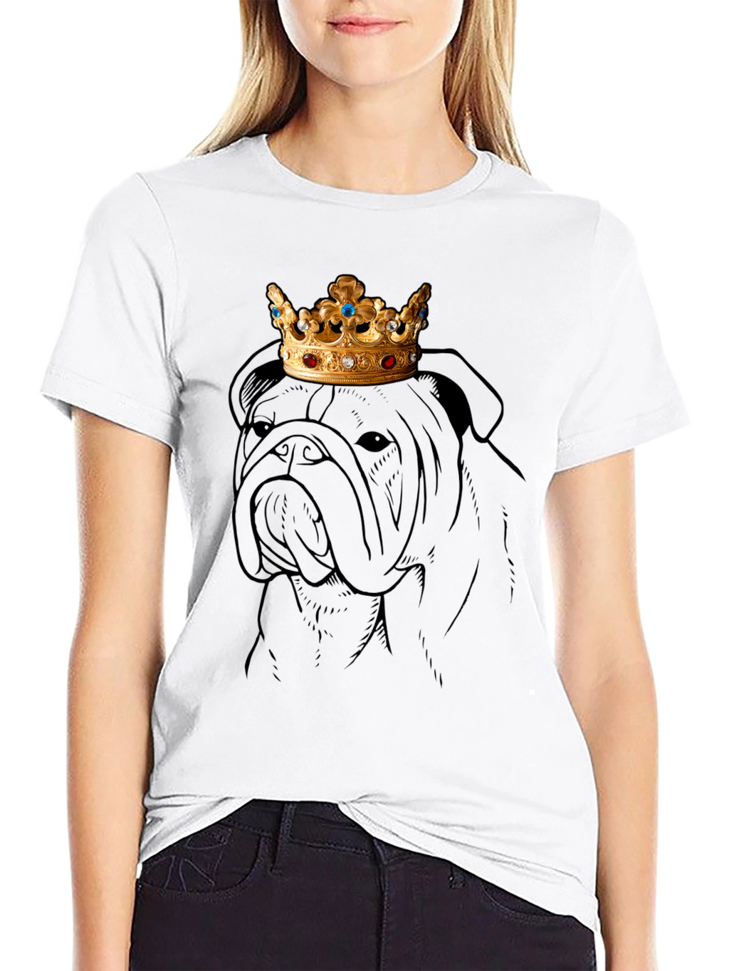 Bulldog King Graphic Tee - Black